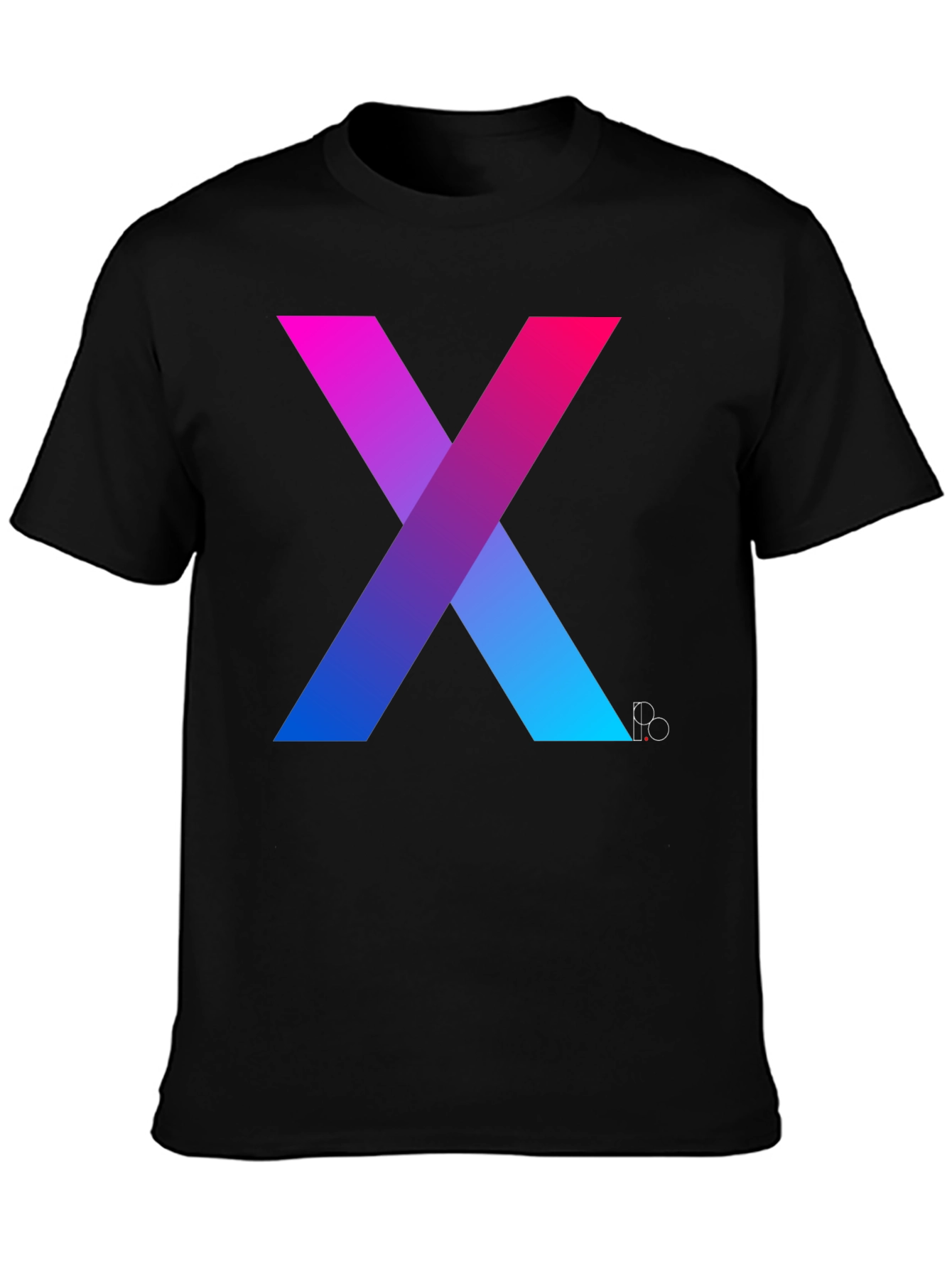 Gradient X Graphic Tee - Modern Mens T-Shirt