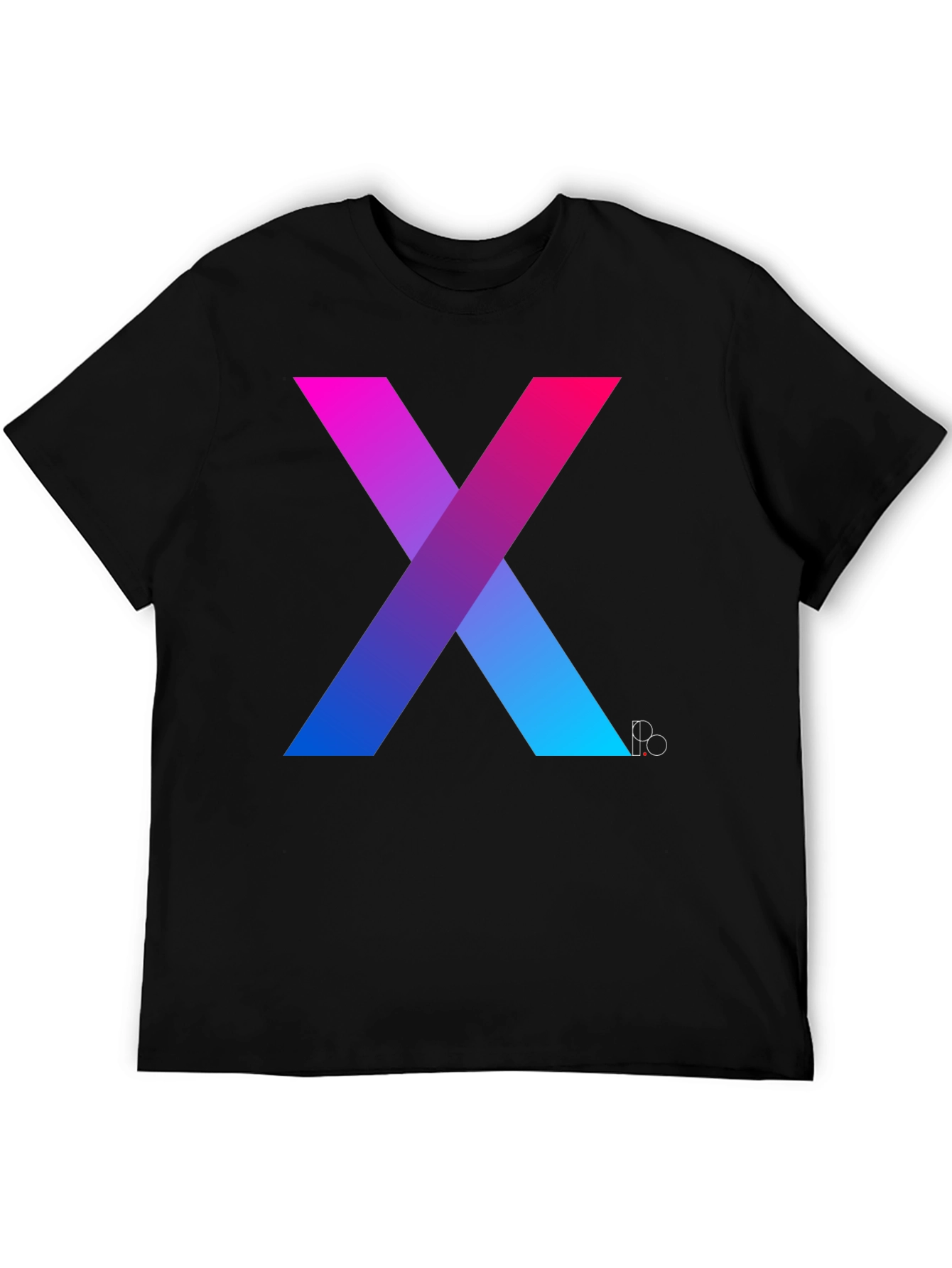 Gradient X Graphic Tee - Modern Mens T-Shirt
