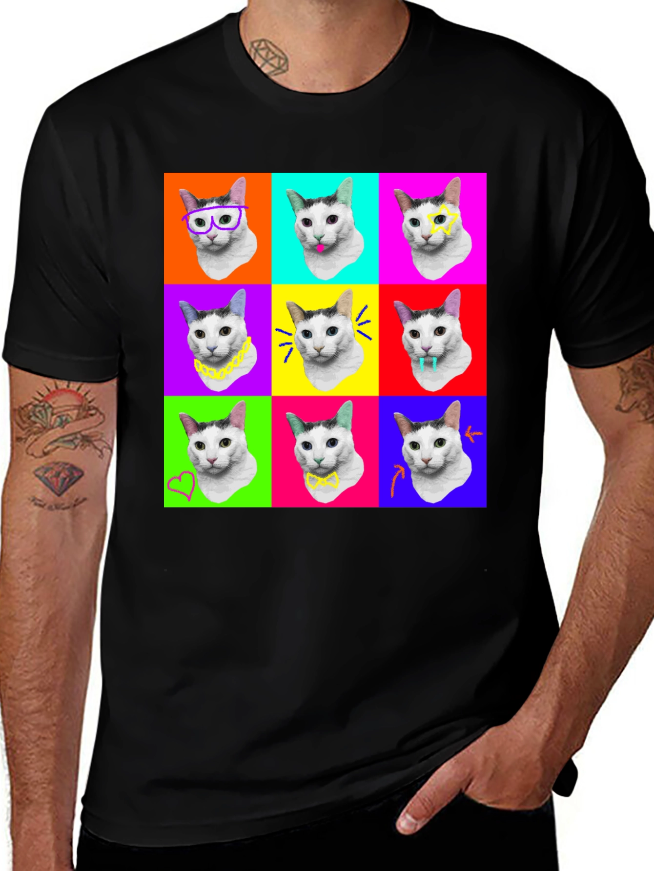 Pop Art Cat T-Shirt