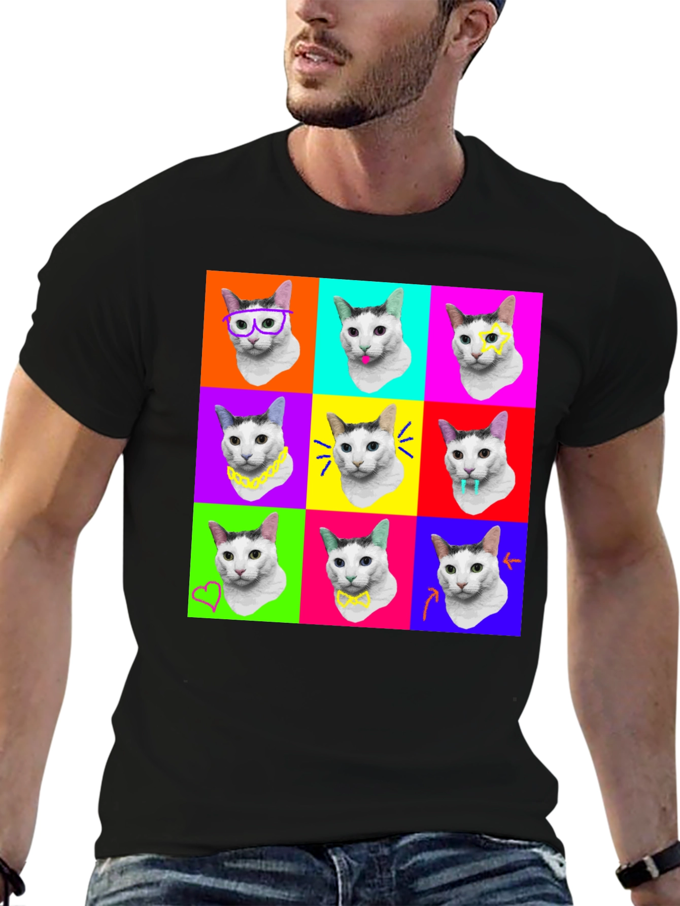 Pop Art Cat T-Shirt