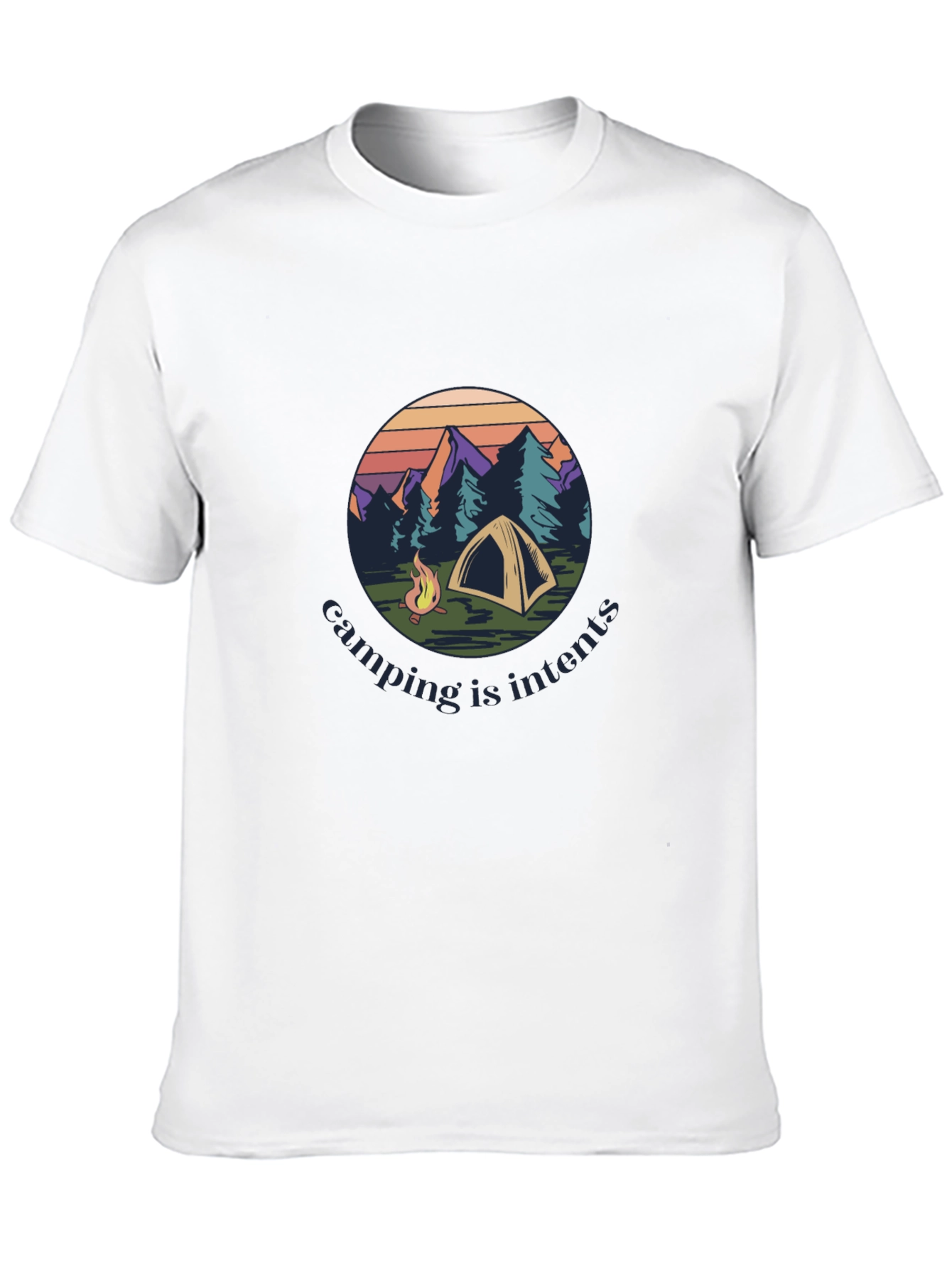 Camping Is Intents Graphic Tee