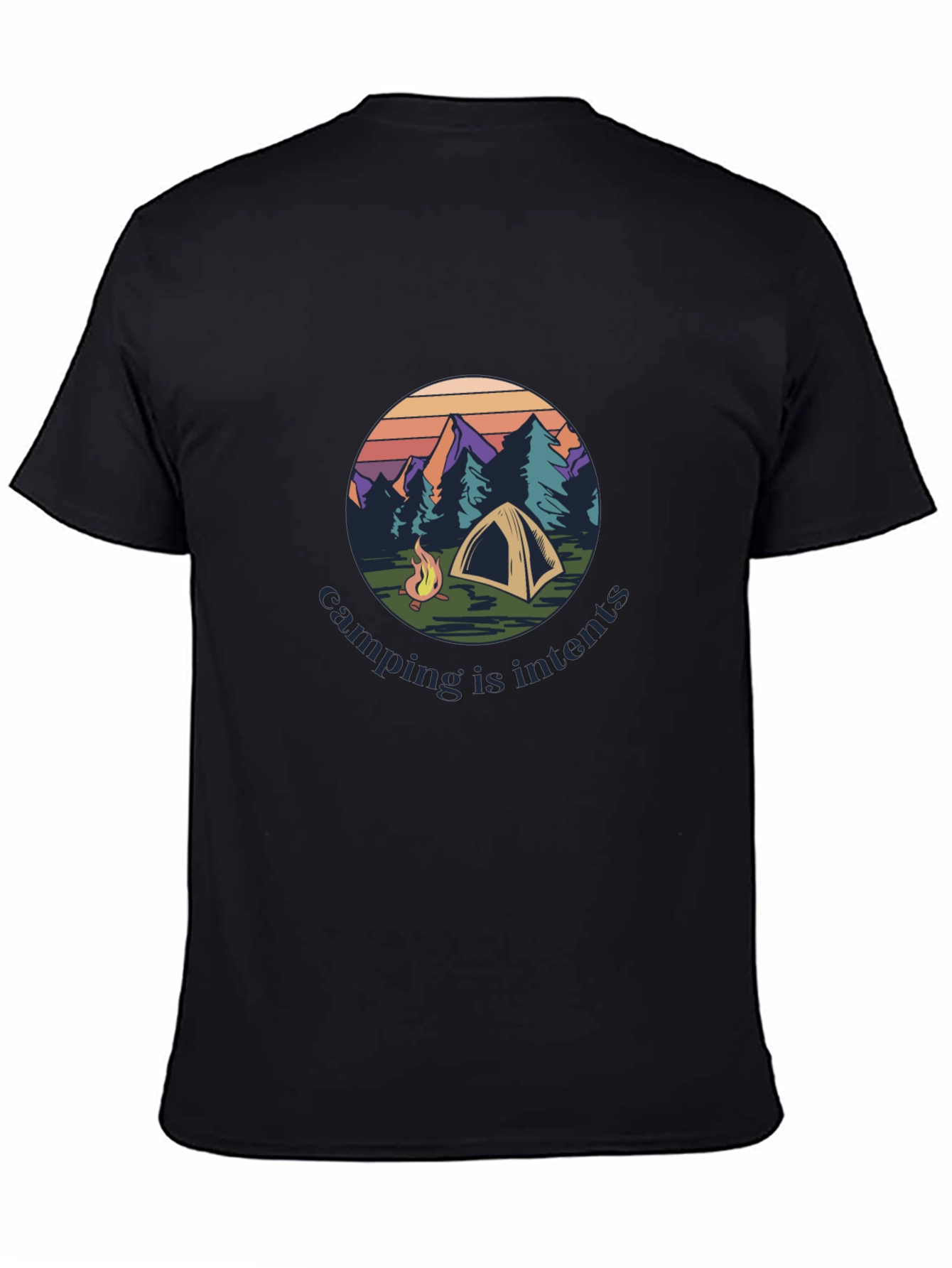 Camping Is Intents Graphic Tee