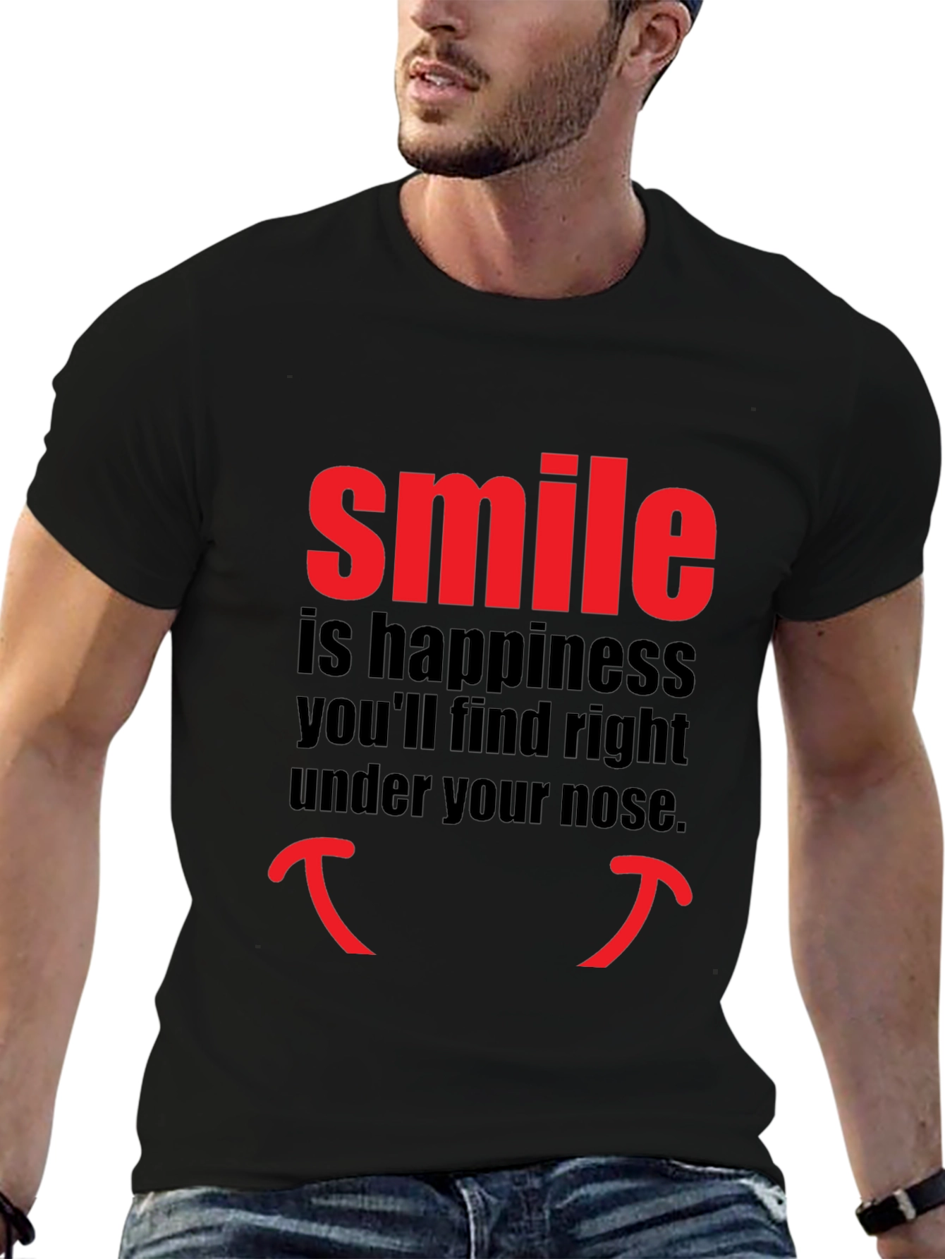 Smile Happiness T-Shirt - Unique Design