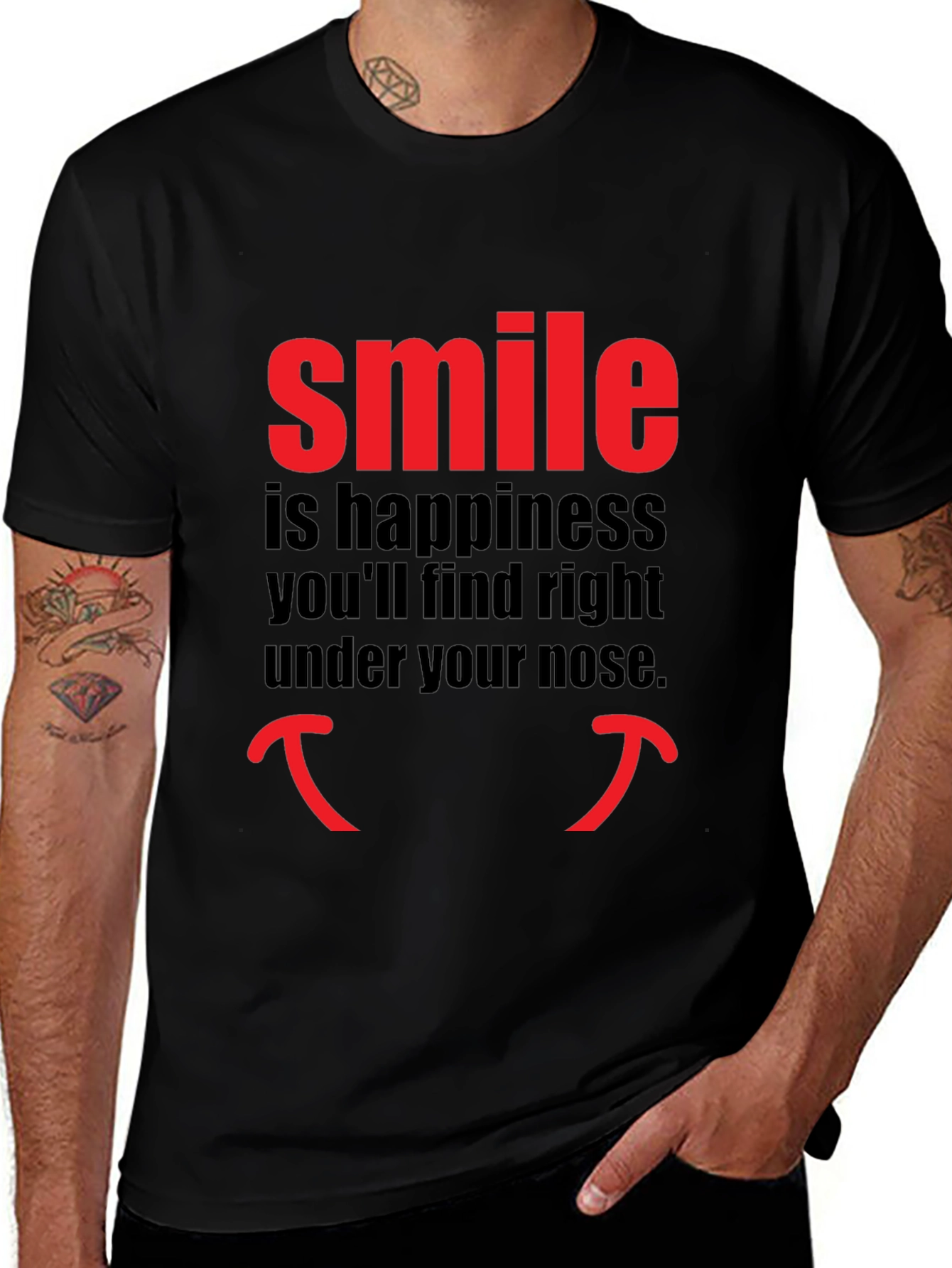 Smile Happiness T-Shirt - Unique Design