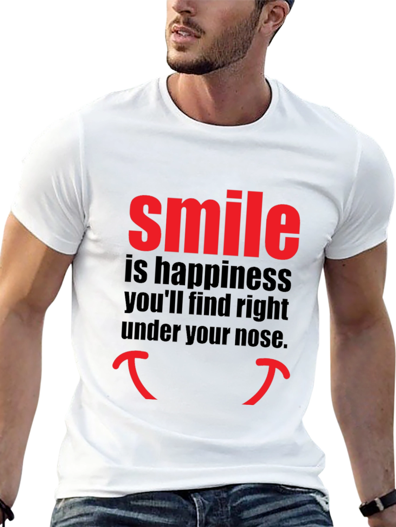 Smile Happiness T-Shirt - Unique Design