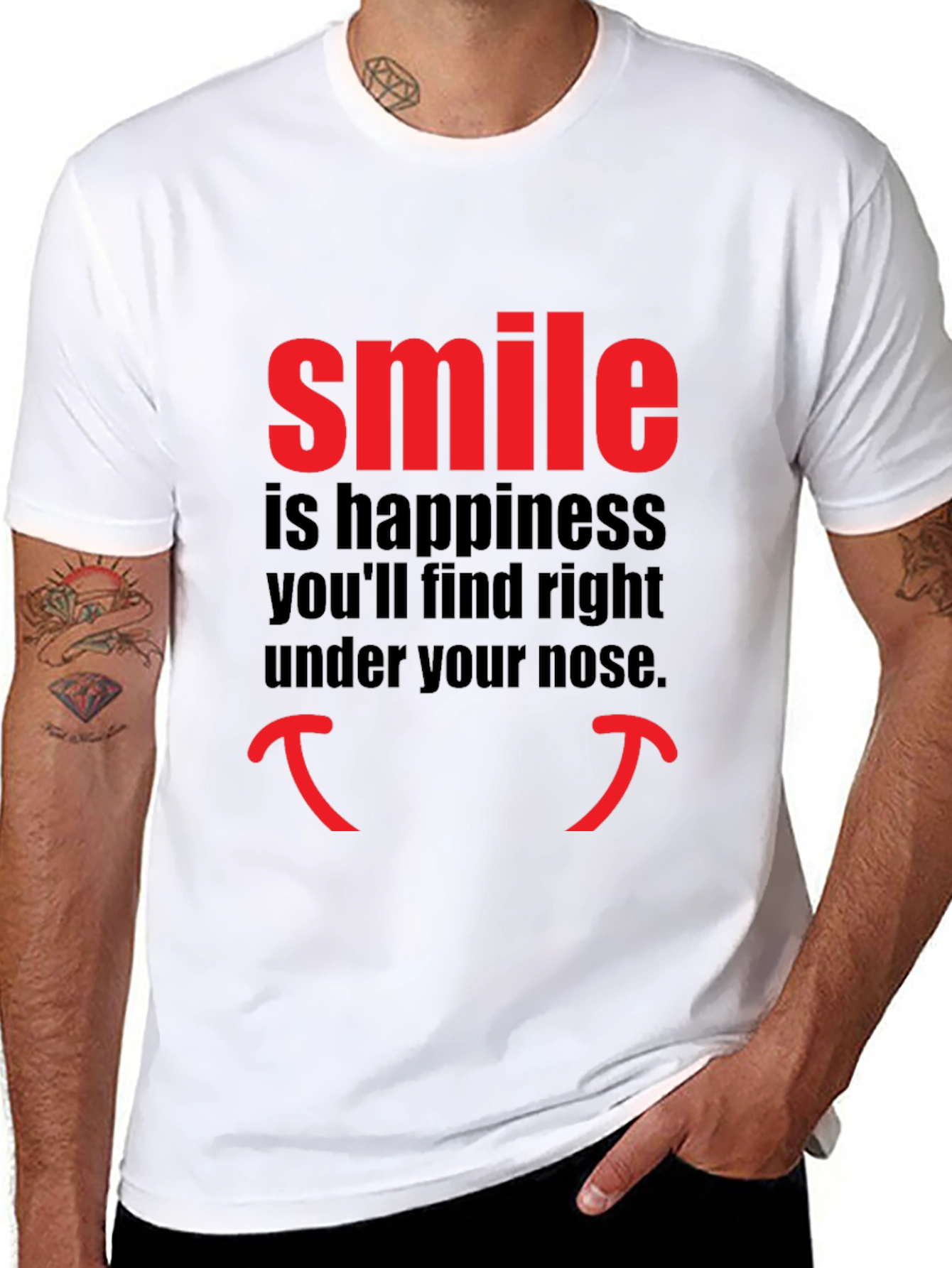 Smile Happiness T-Shirt - Unique Design