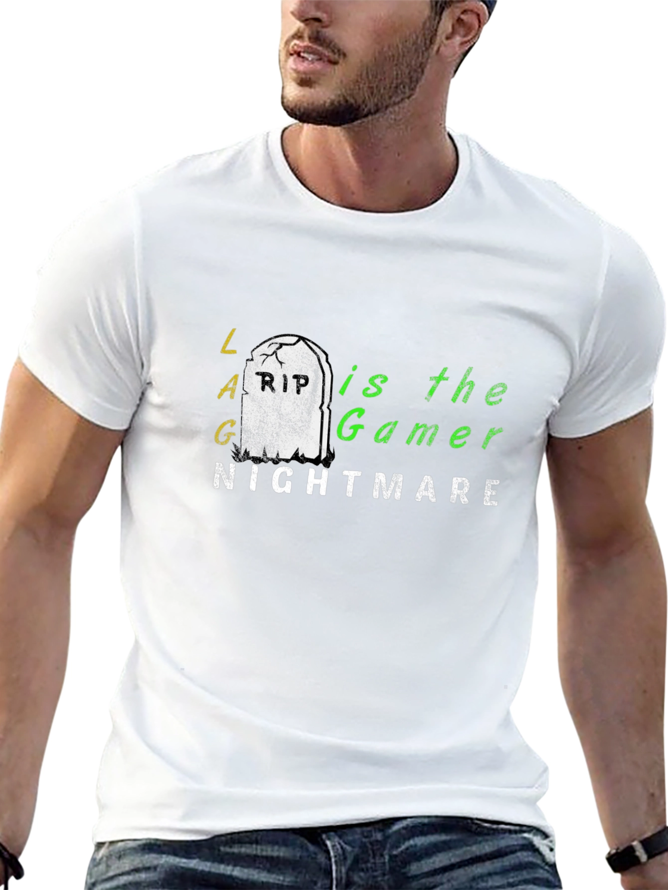LAG is the Gamer Nightmare T-Shirt - Black