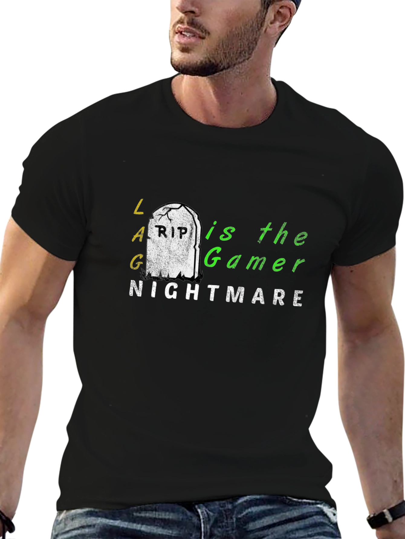 LAG is the Gamer Nightmare T-Shirt - Black