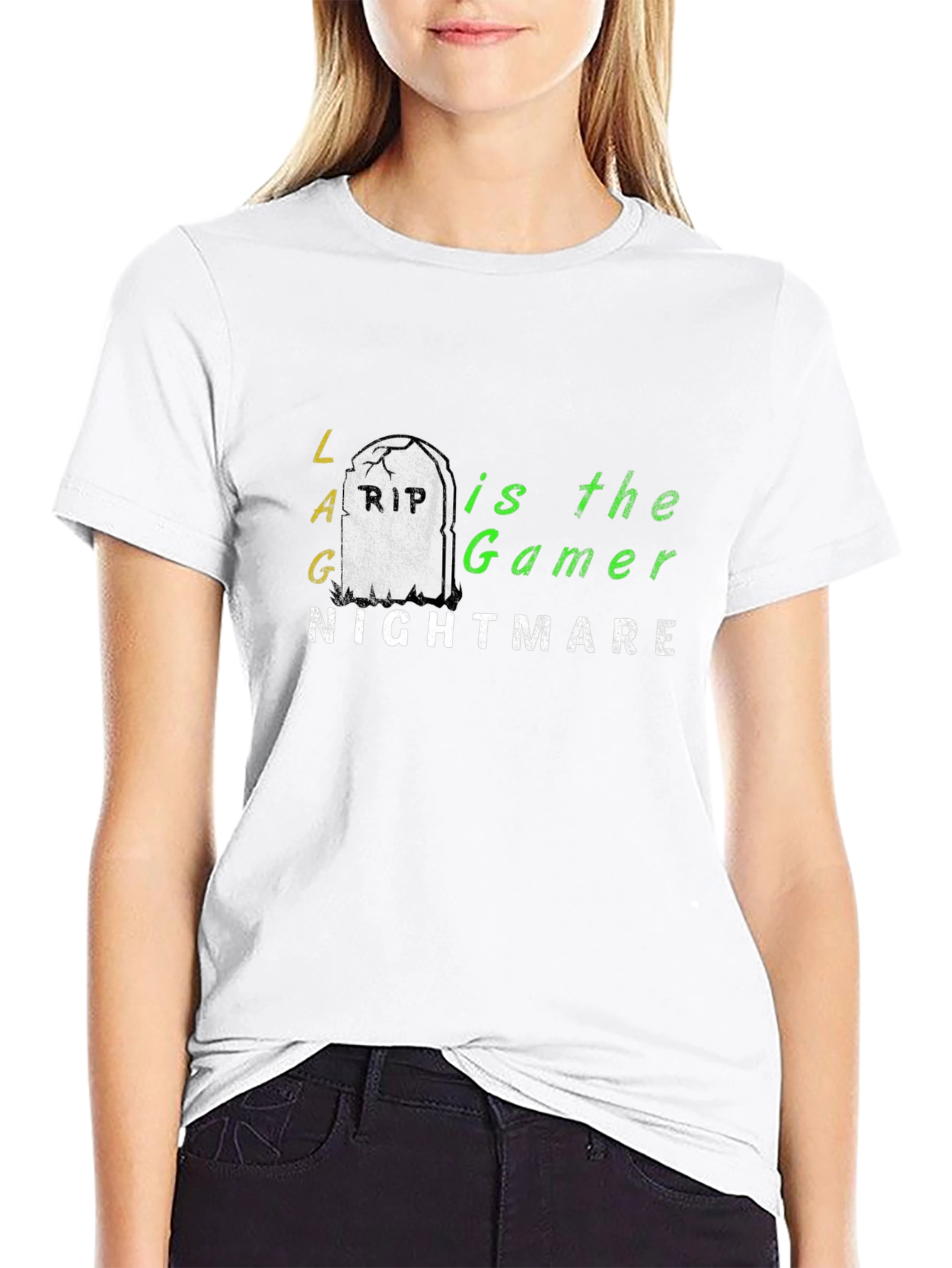 LAG is the Gamer Nightmare T-Shirt - Black