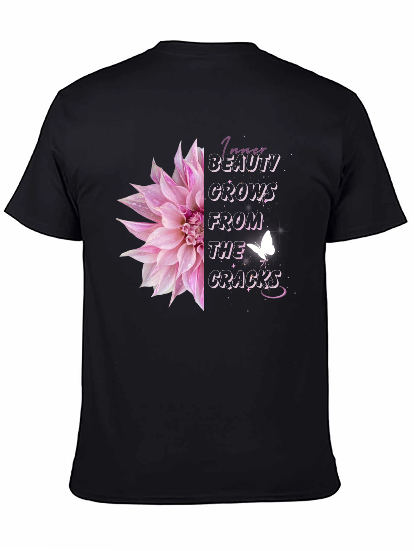 Inner Beauty Floral Butterfly Graphic Tee
