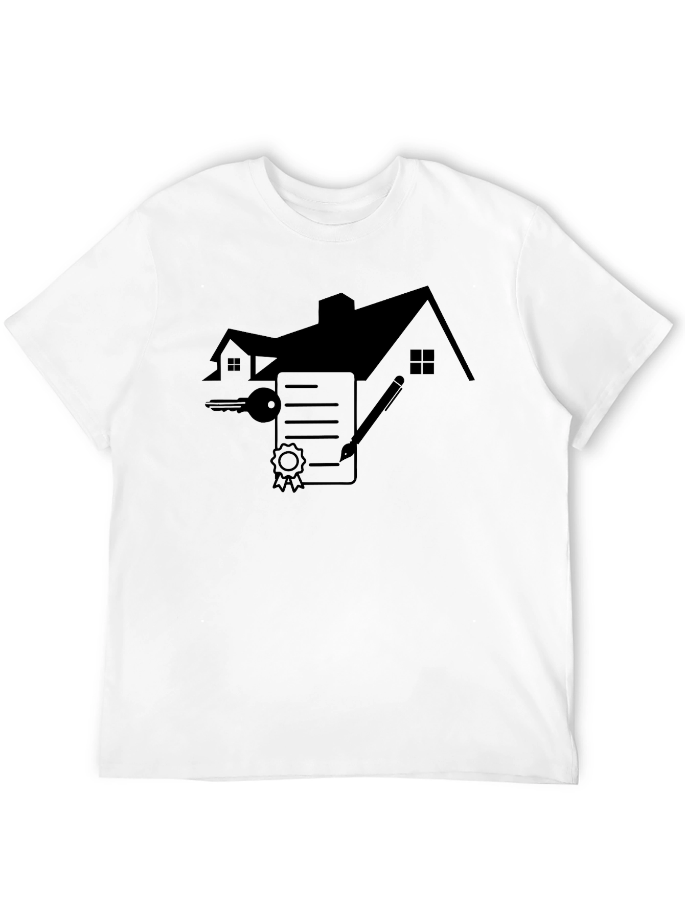 Real Estate Black T-Shirt