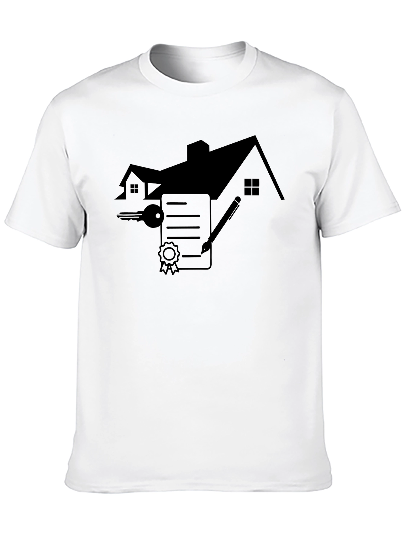 Real Estate Black T-Shirt