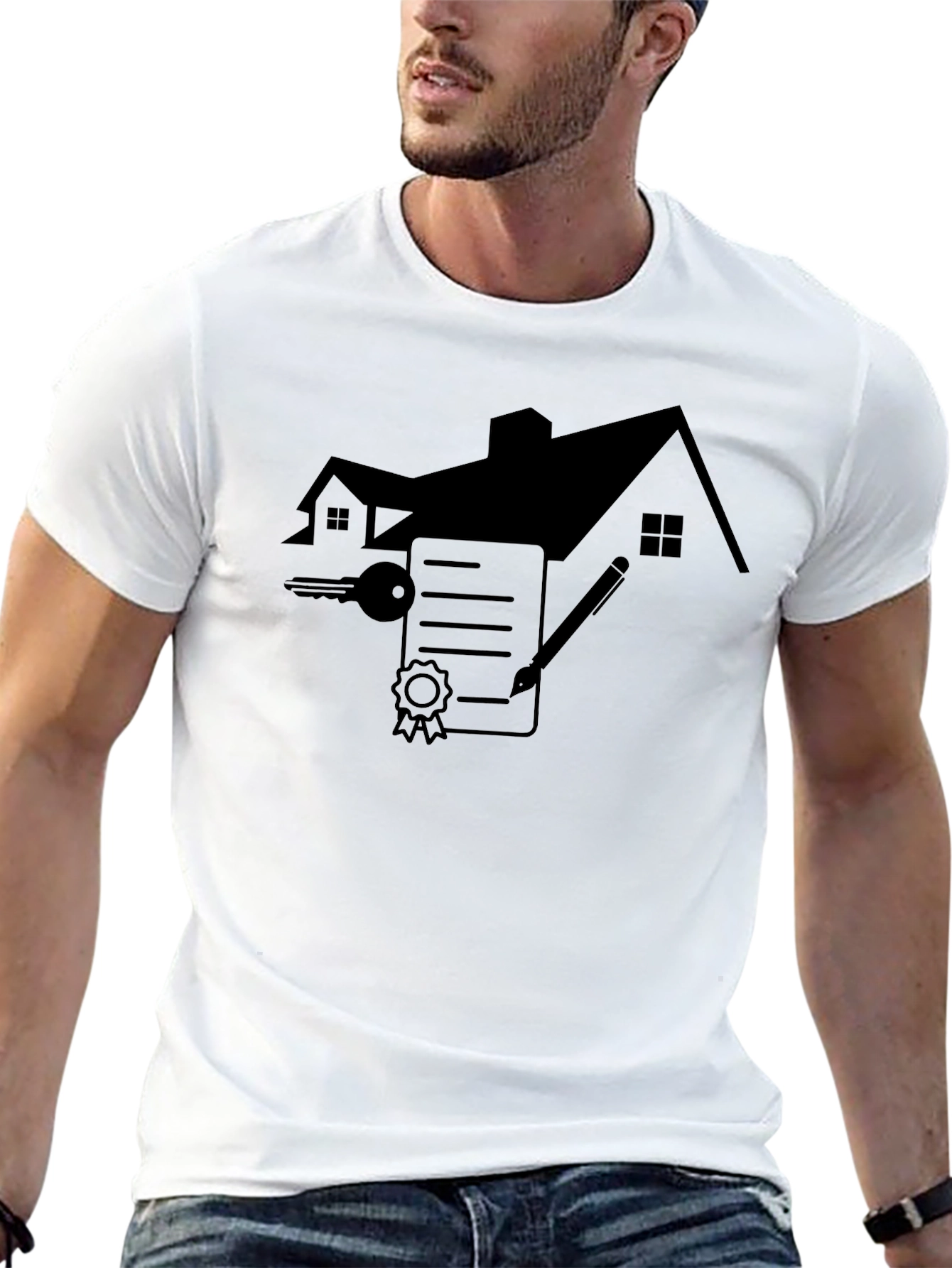 Real Estate Black T-Shirt