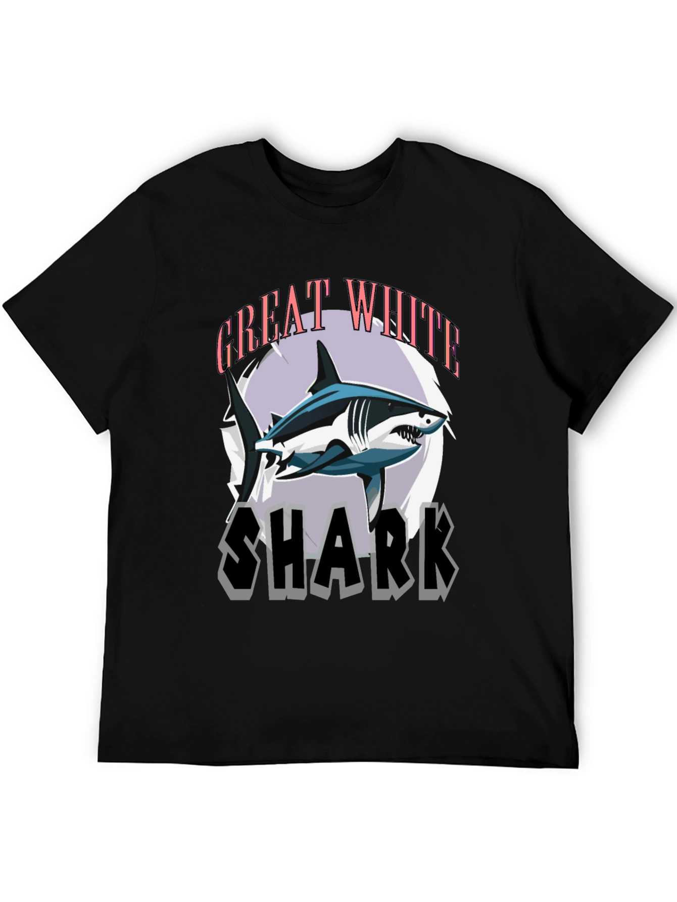 Great White Shark Graphic Tee - Stylish Mens T-Shirt