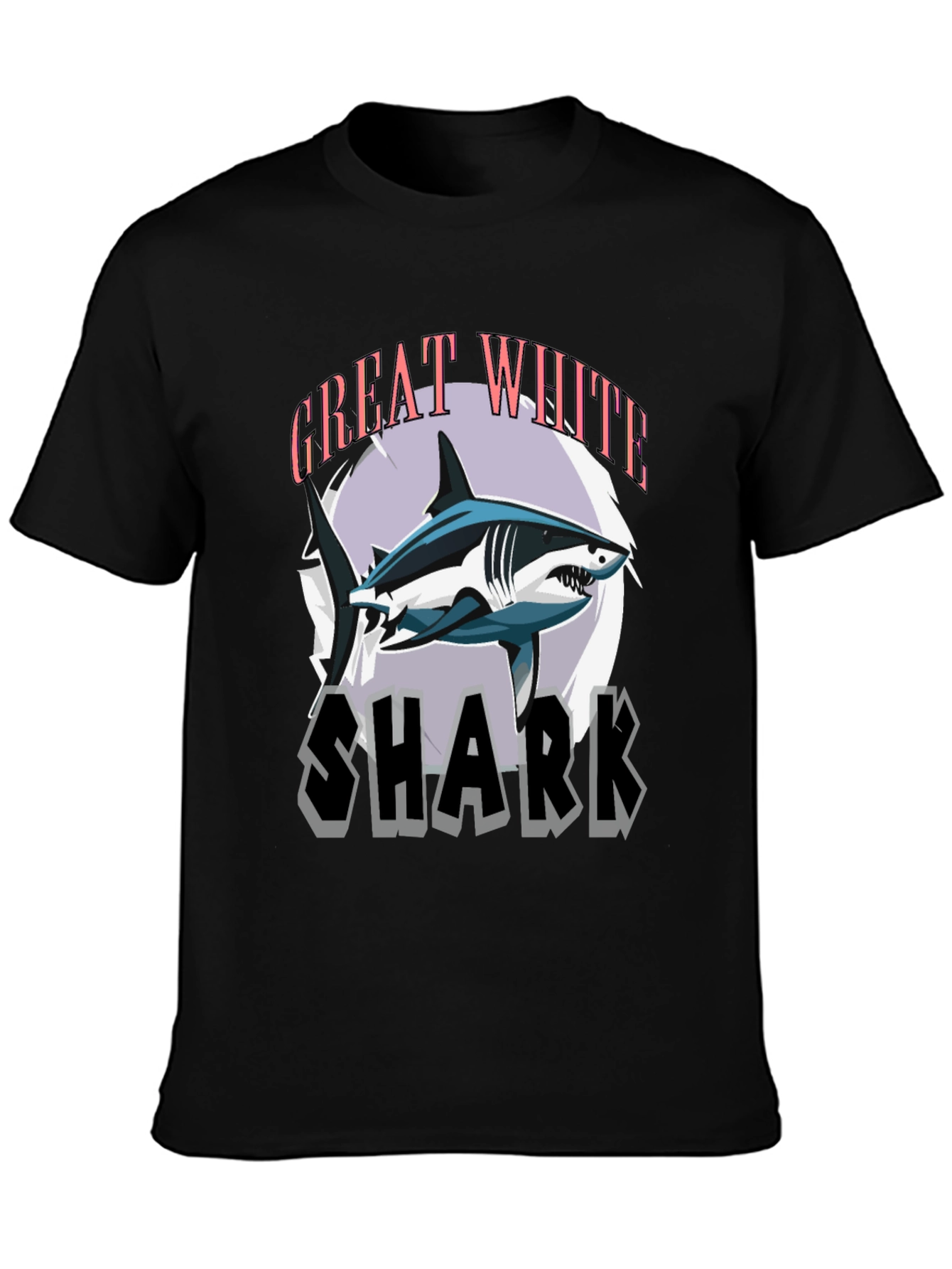 Great White Shark Graphic Tee - Stylish Mens T-Shirt