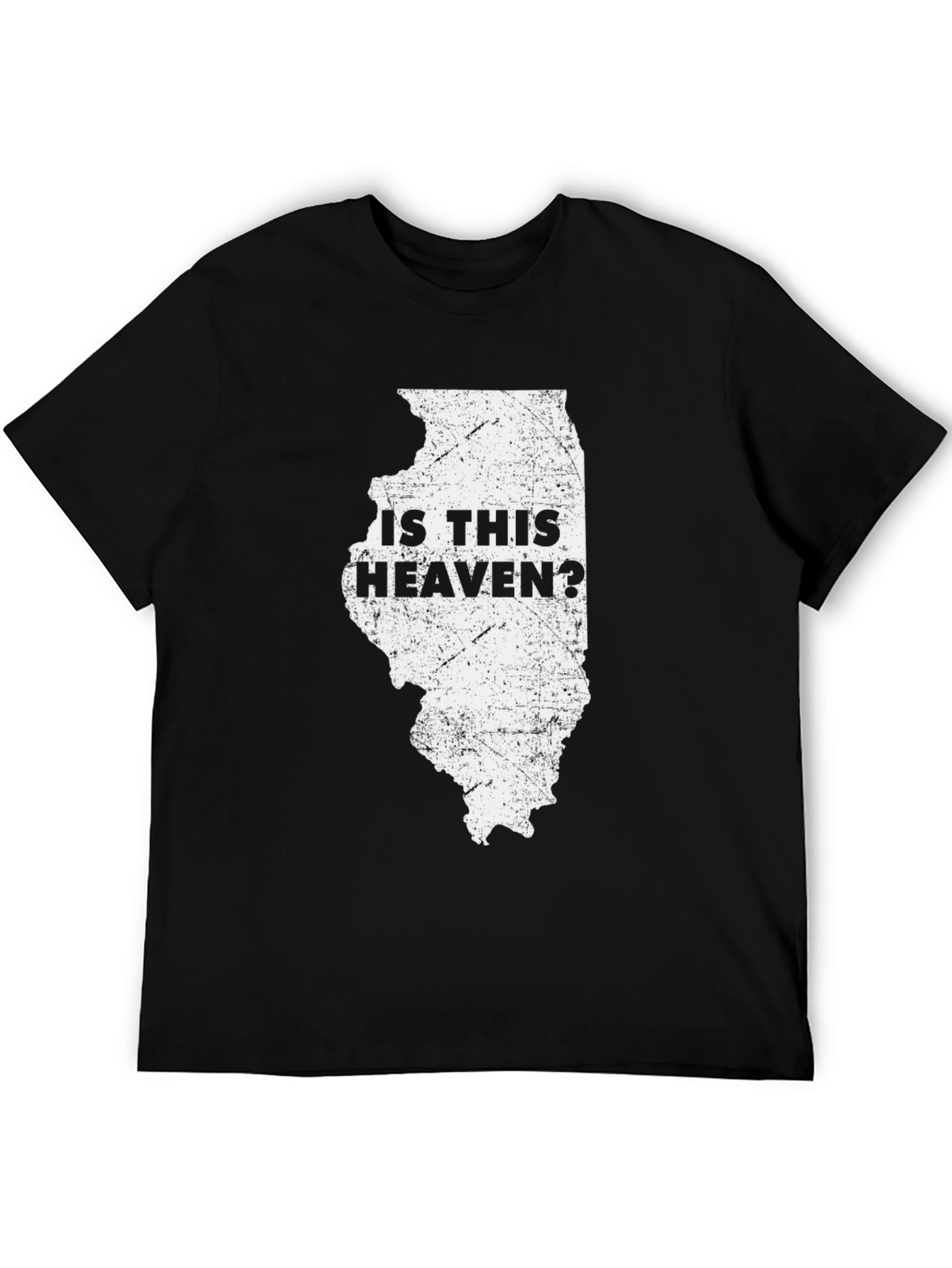 Illinois Is This Heaven? Graphic Tee - Black