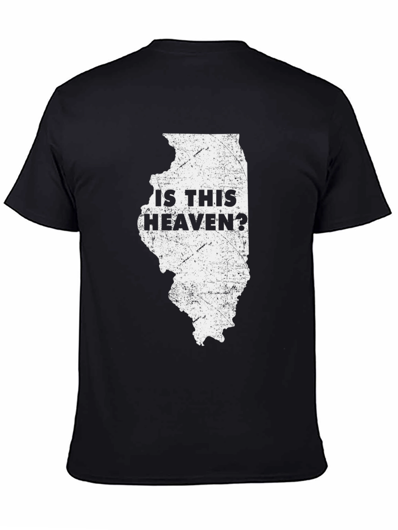 Illinois Is This Heaven? Graphic Tee - Black