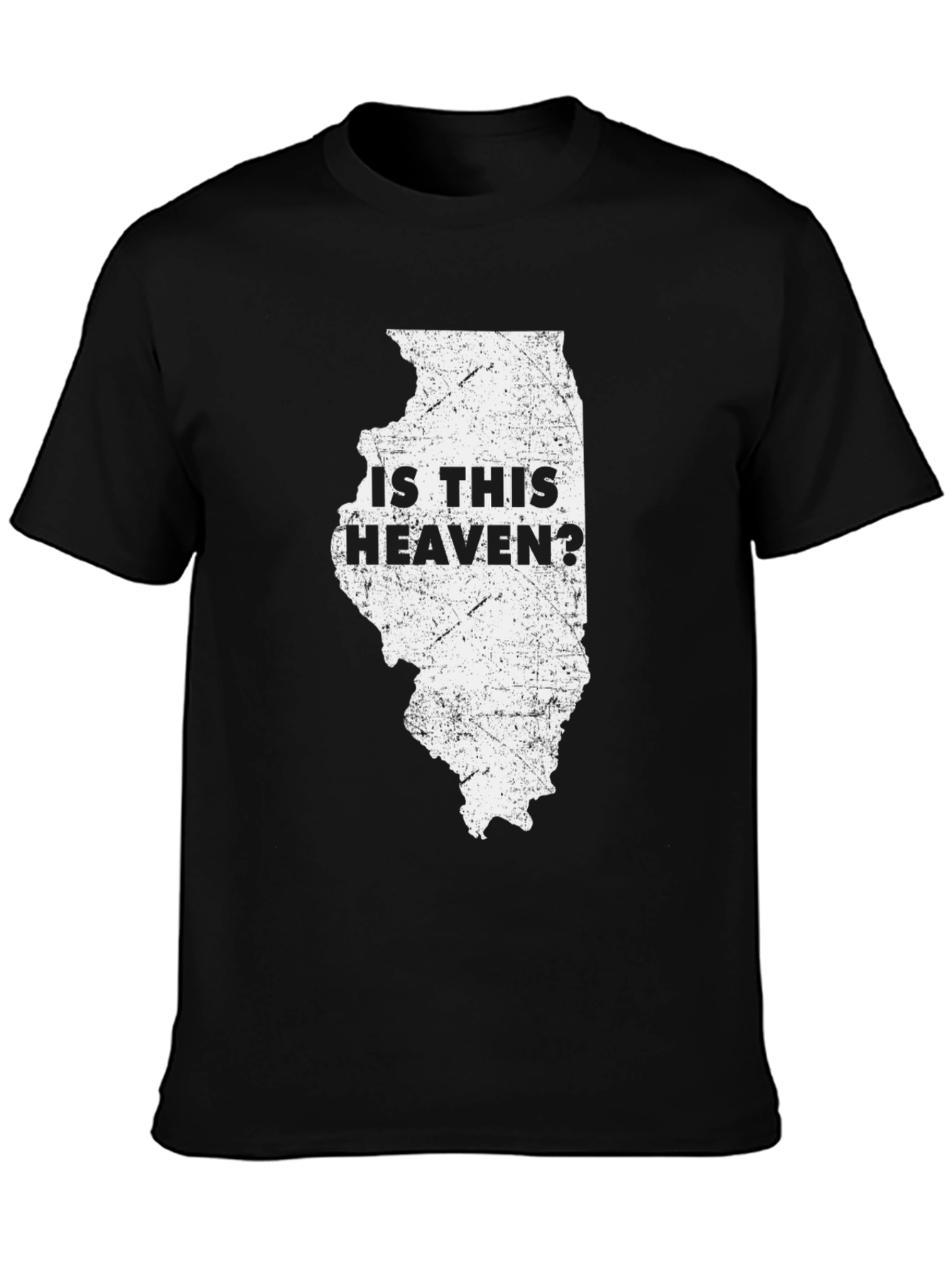 Illinois Is This Heaven? Graphic Tee - Black