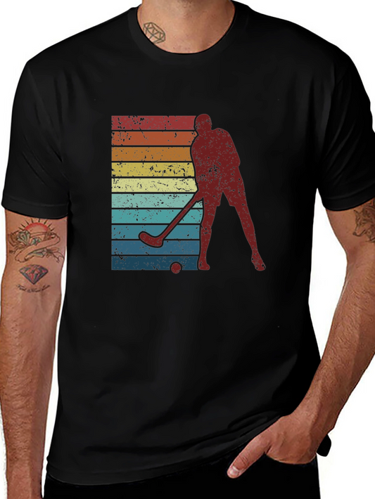 Vintage Hockey Player Retro T-Shirt