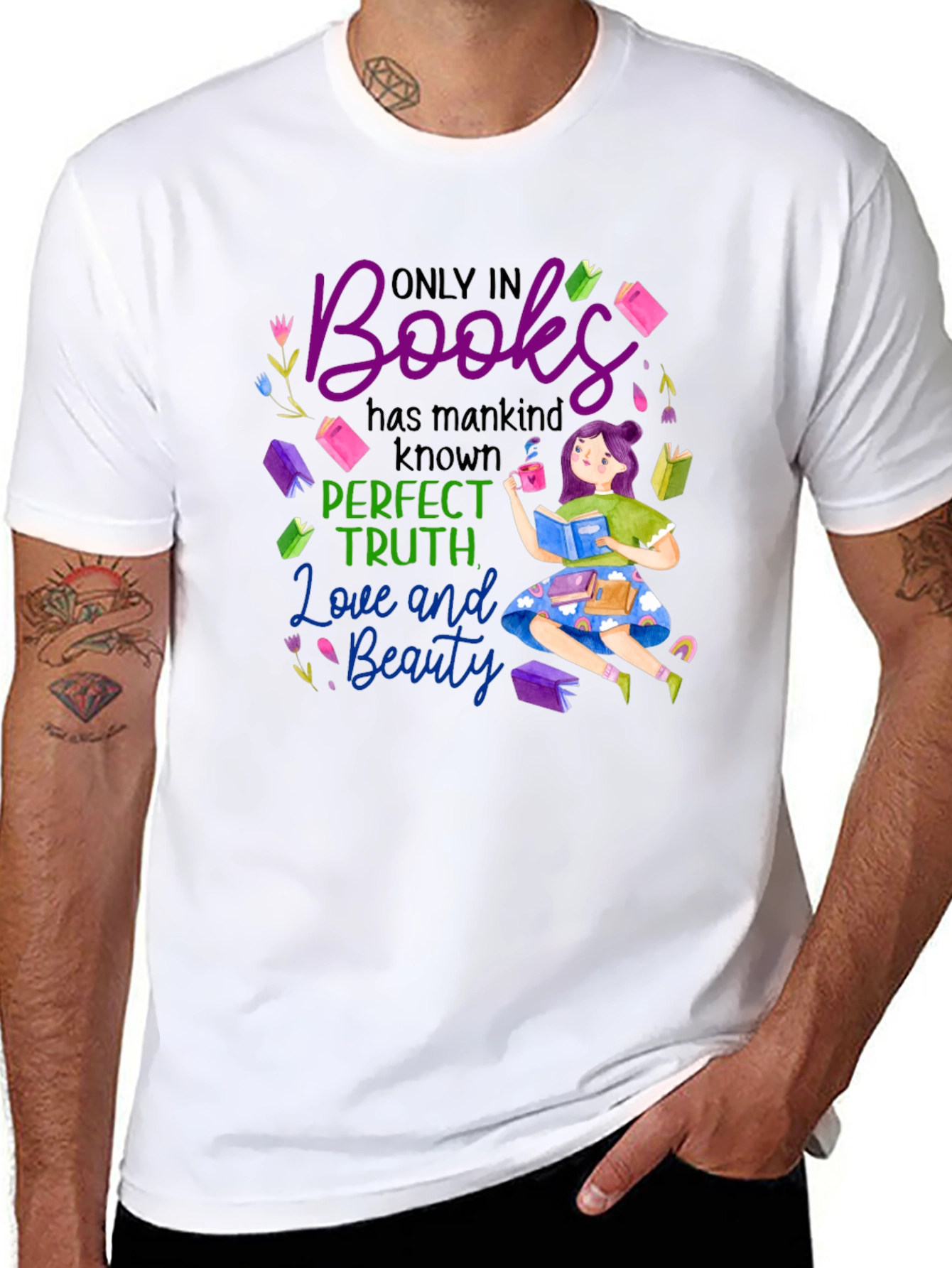 Book Lover T-Shirt: Perfect Truth Love Beauty