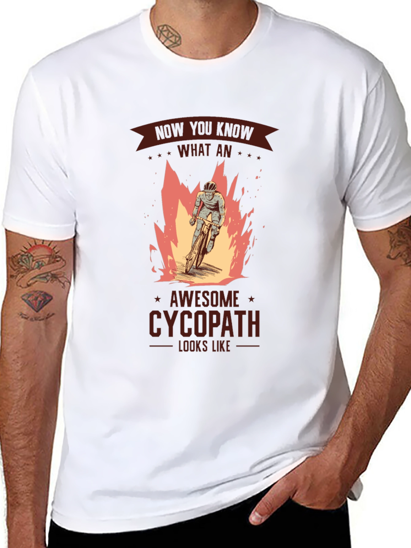 Awesome Cycopath T-Shirt - Biker Design