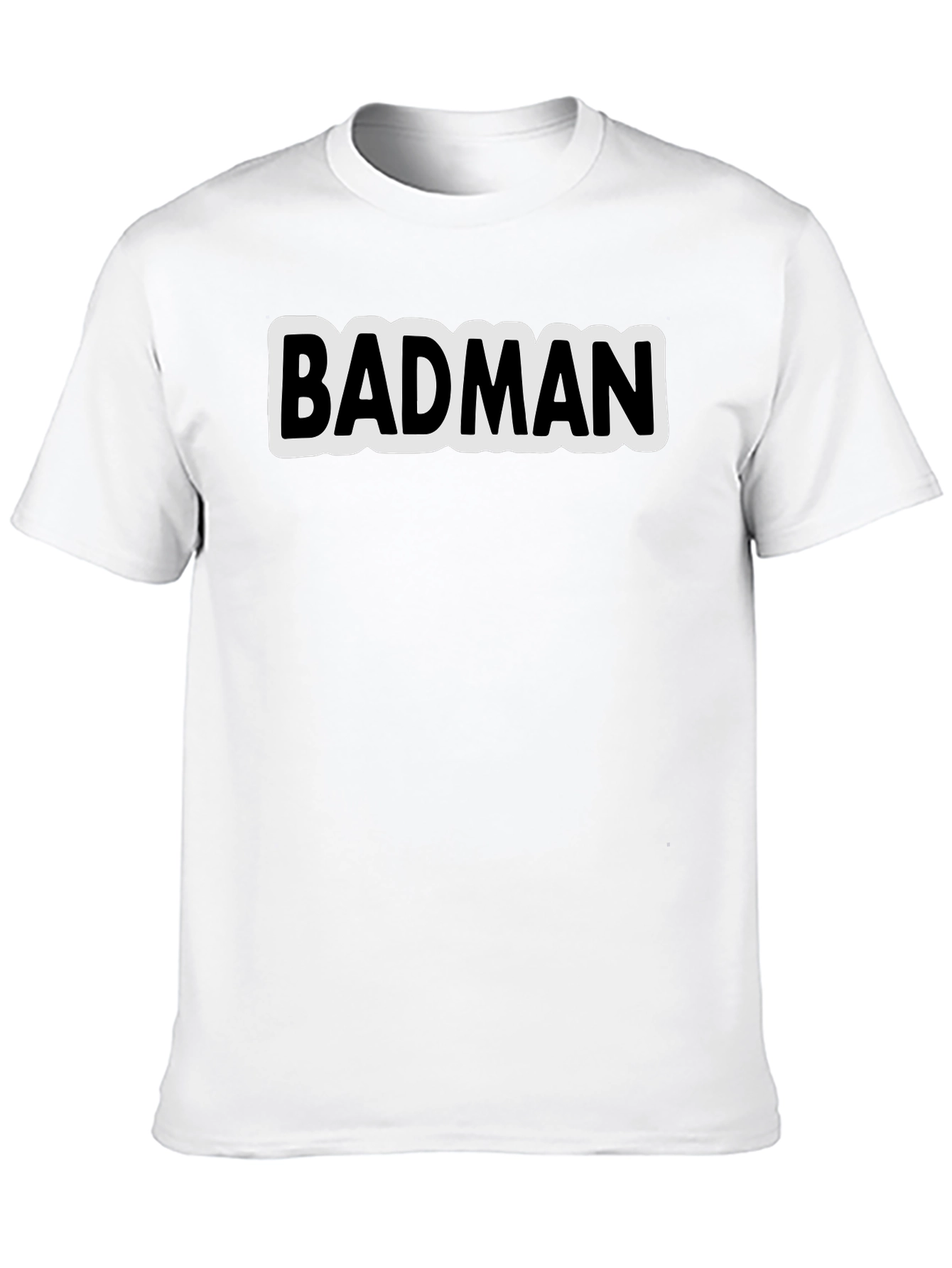 Badman Black Cotton Graphic Tee - Urban Style