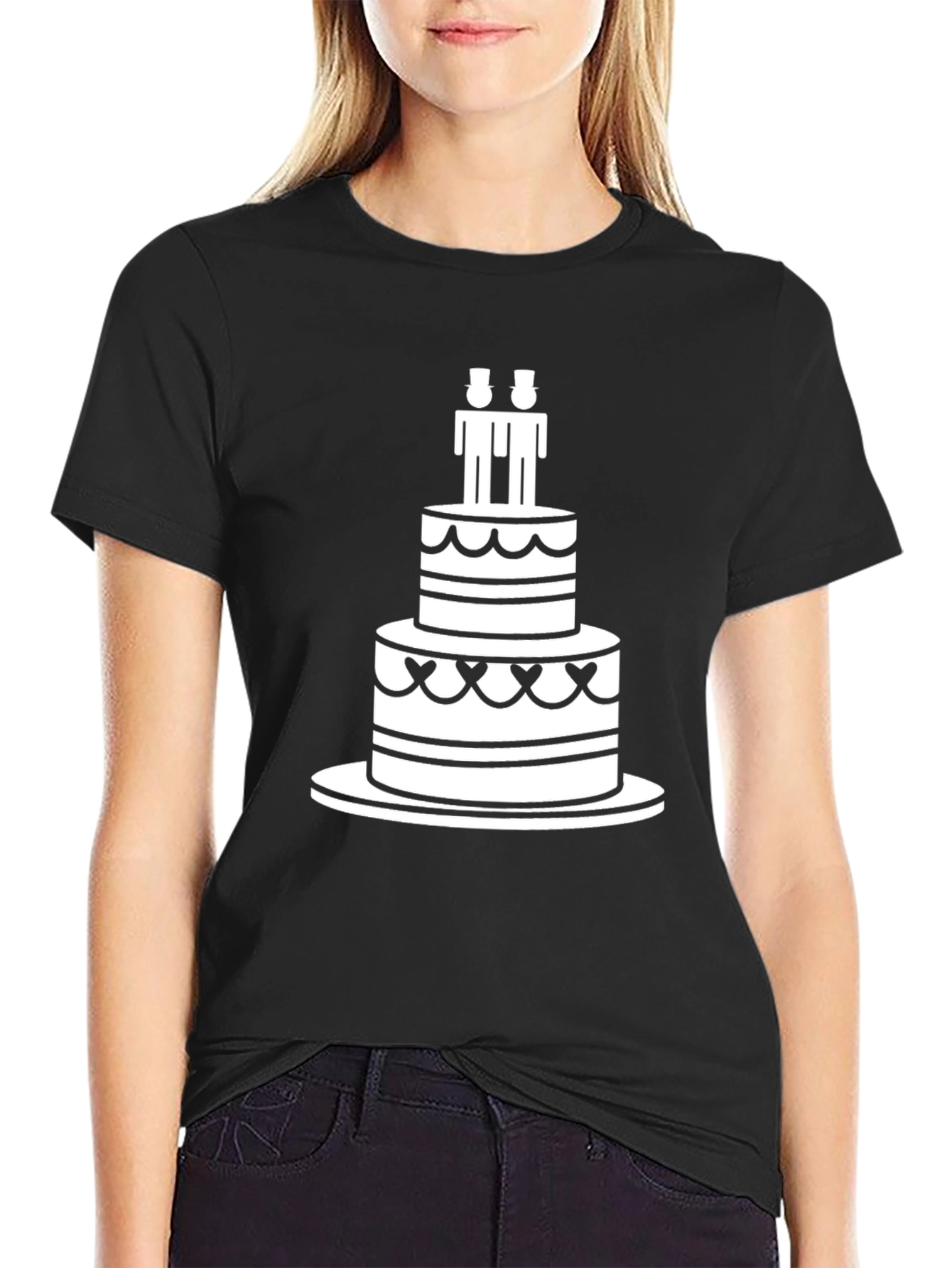 Celebration T-Shirt: Cake & Grooms