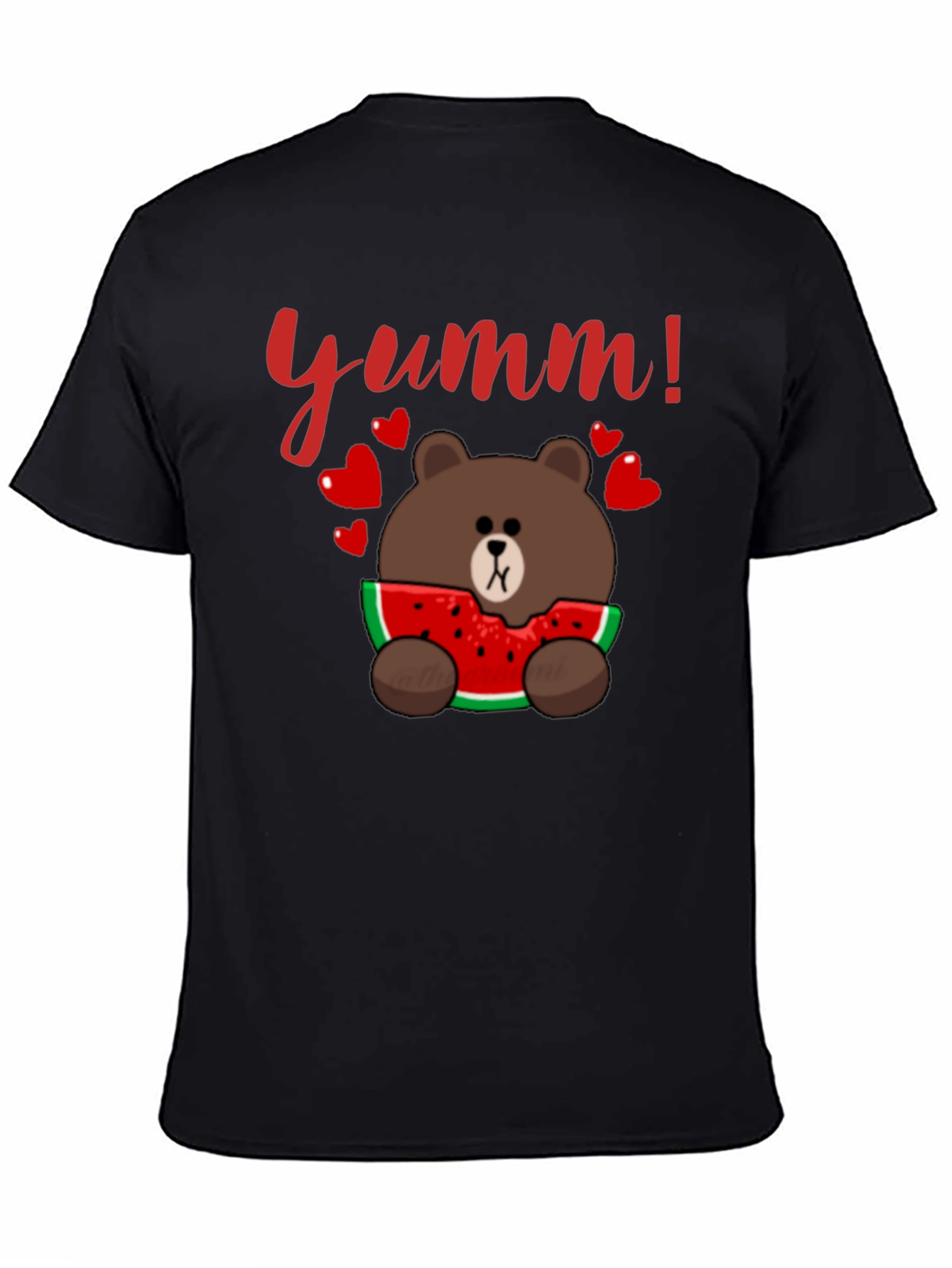 Yumm! Bear Eating Watermelon Graphic Tee