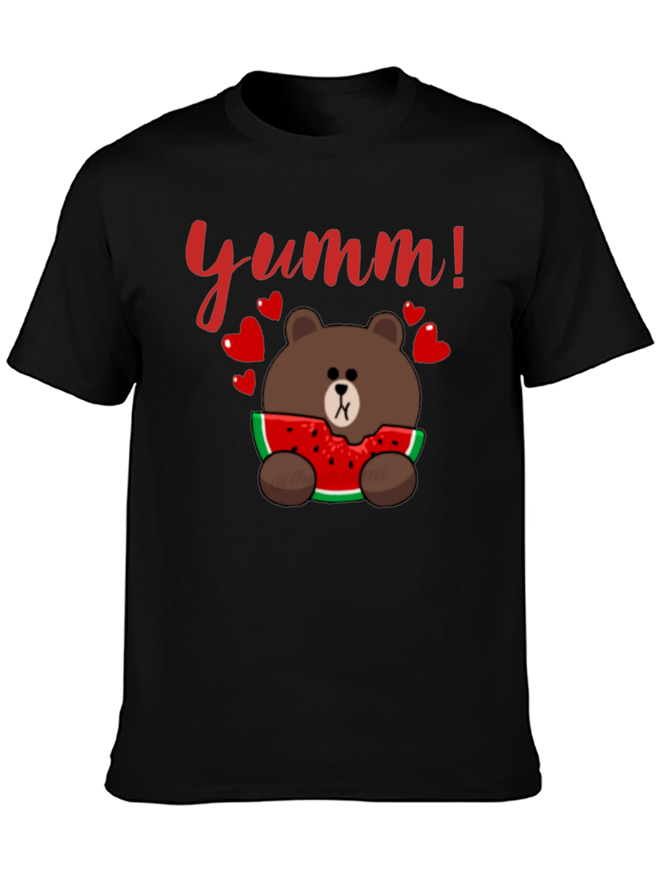 Yumm! Bear Eating Watermelon Graphic Tee