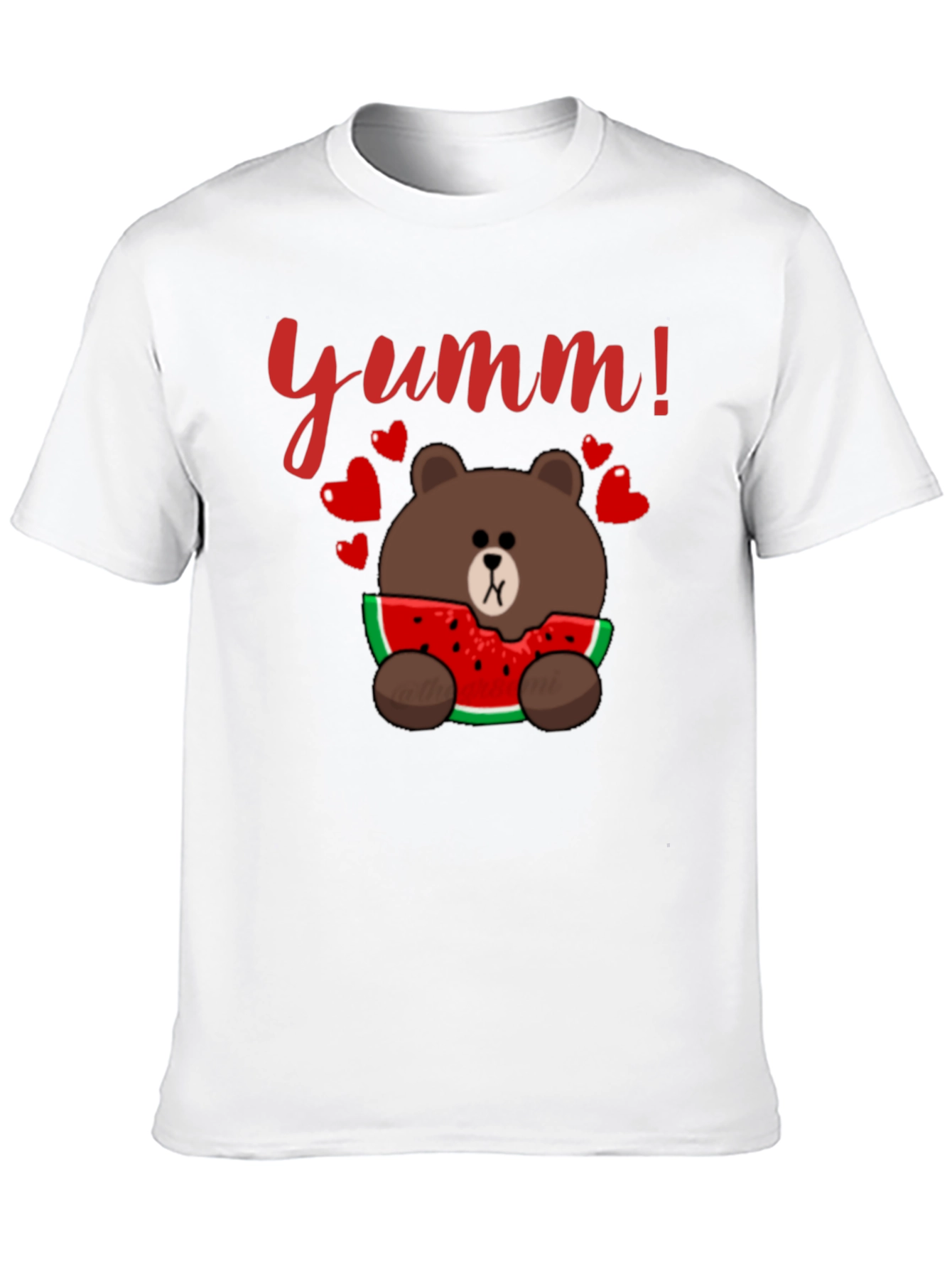 Yumm! Bear Eating Watermelon Graphic Tee