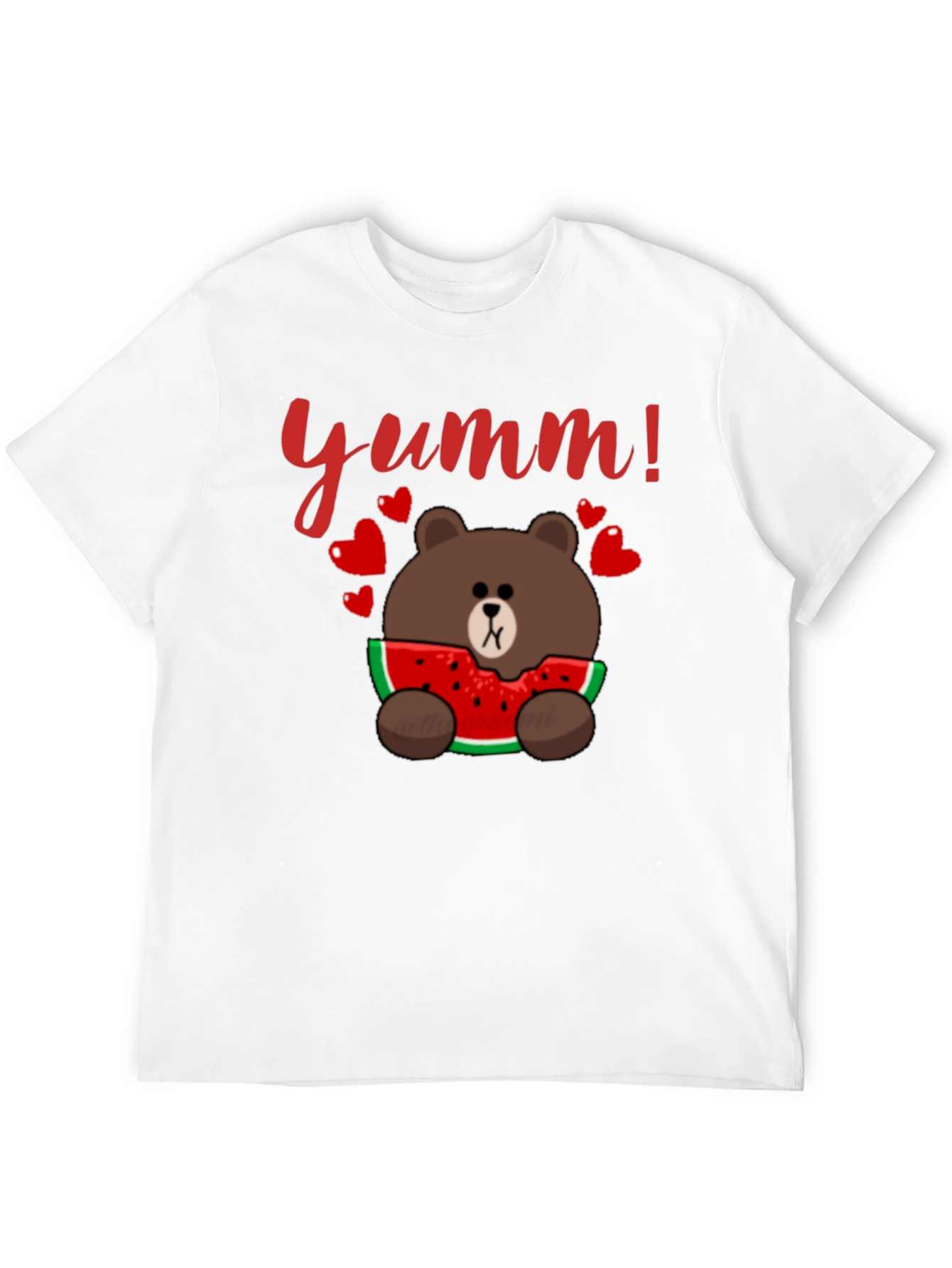 Yumm! Bear Eating Watermelon Graphic Tee