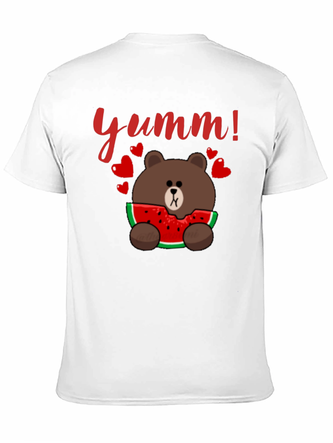 Yumm! Bear Eating Watermelon Graphic Tee