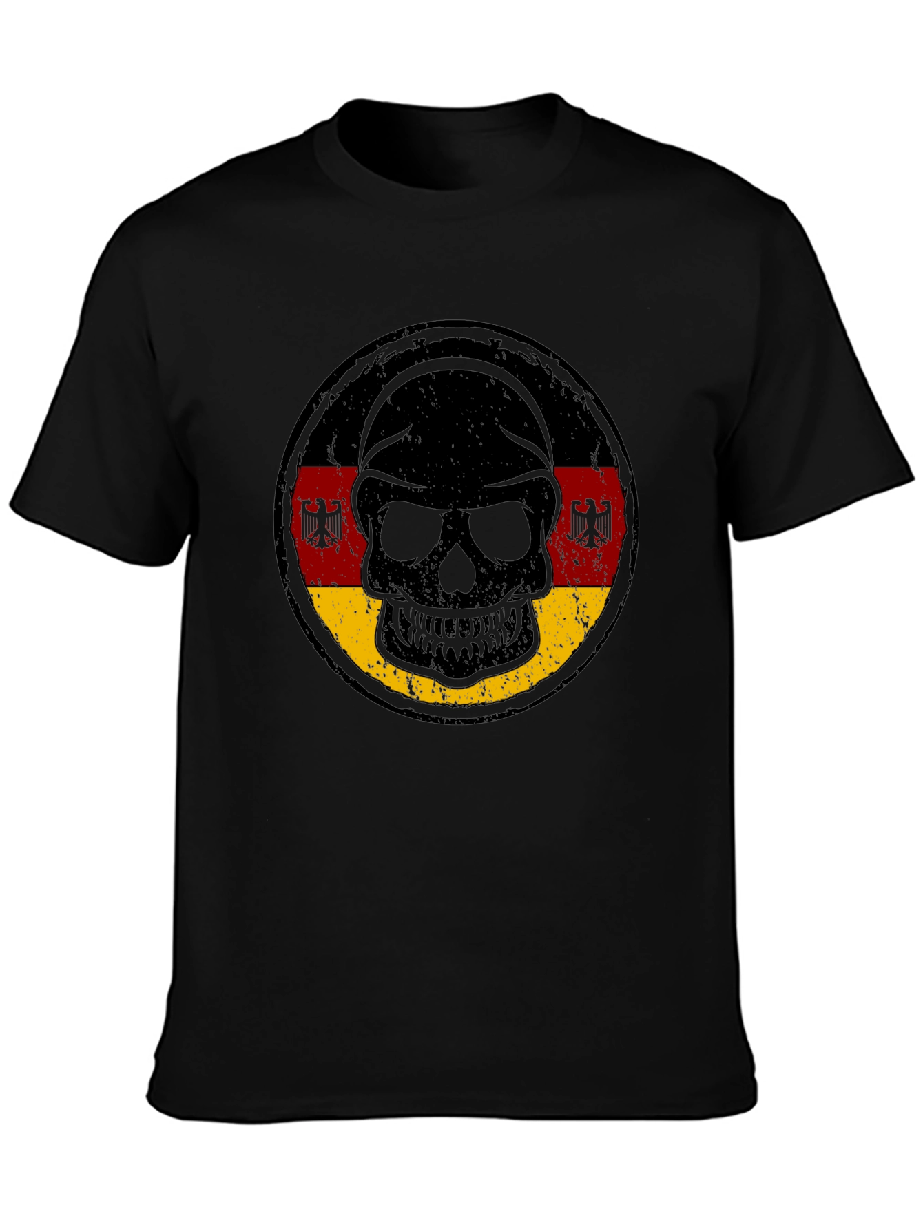 German Flag Skull Graphic Tee