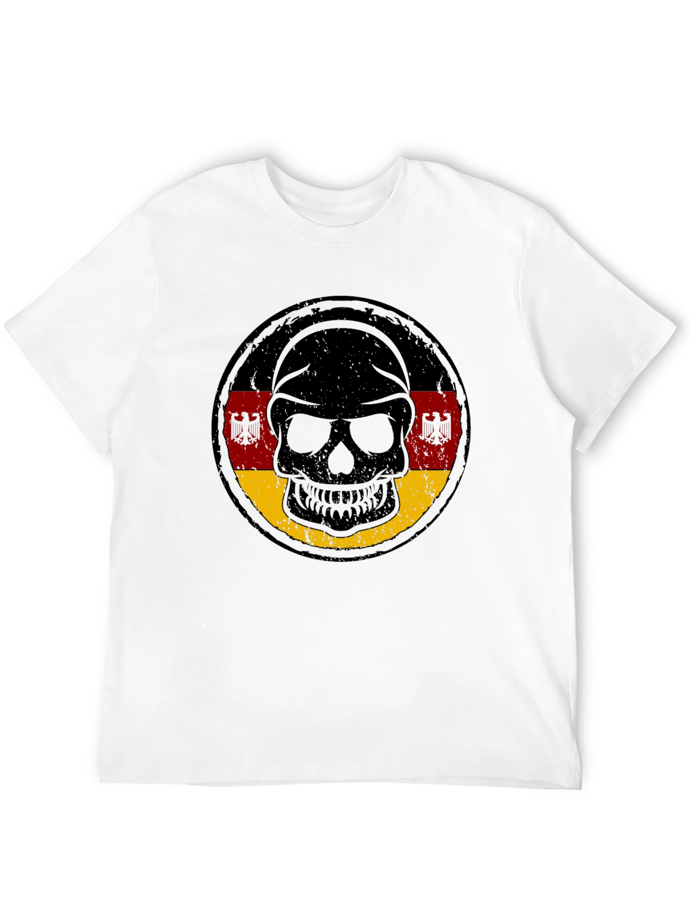 German Flag Skull Graphic Tee