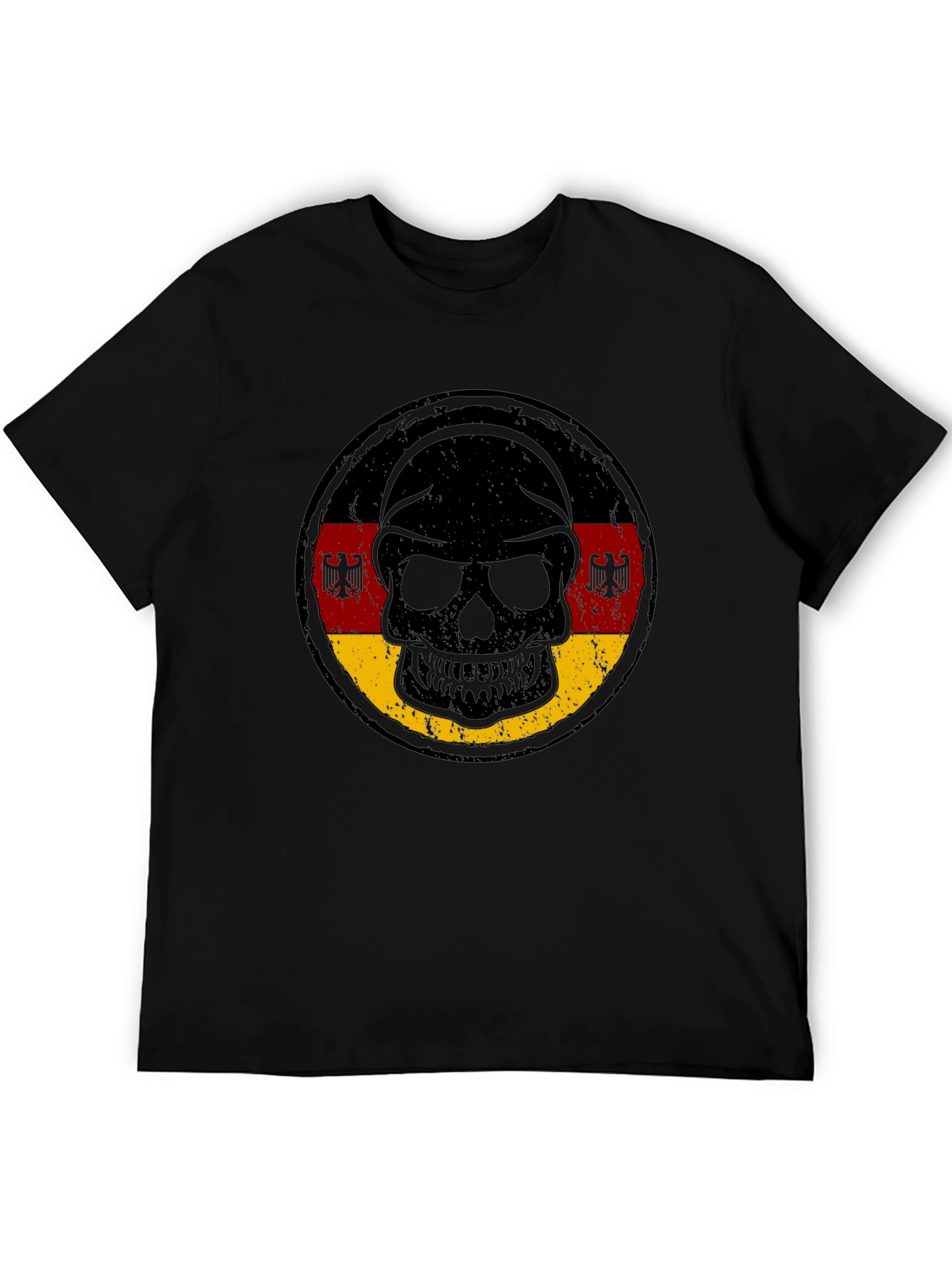 German Flag Skull Graphic Tee