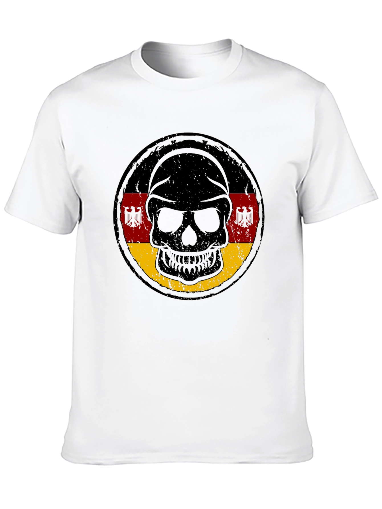 German Flag Skull Graphic Tee