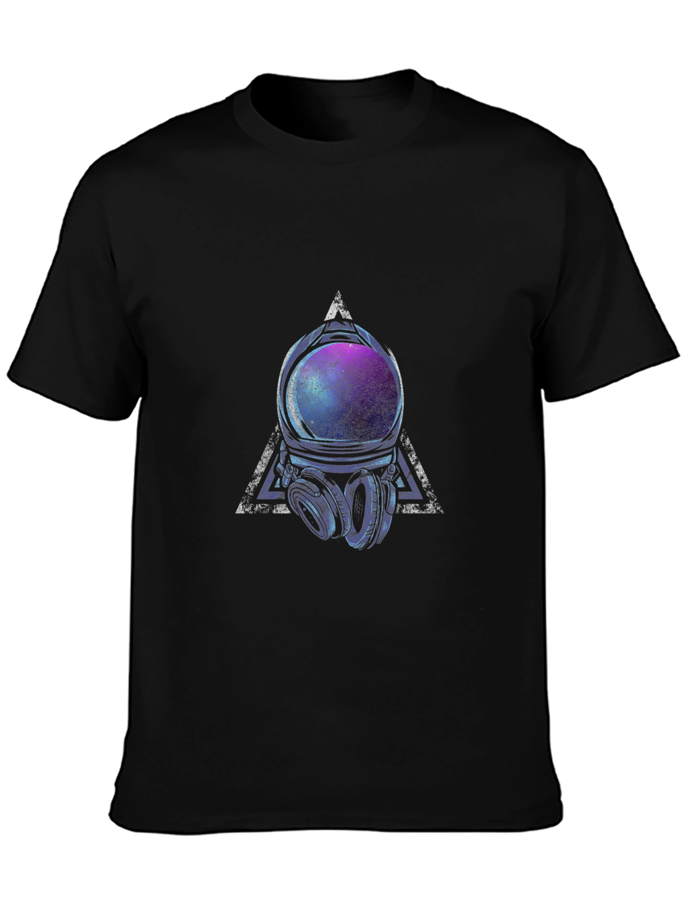 Astronaut Helmet Graphic Tee - Cosmic Vibes