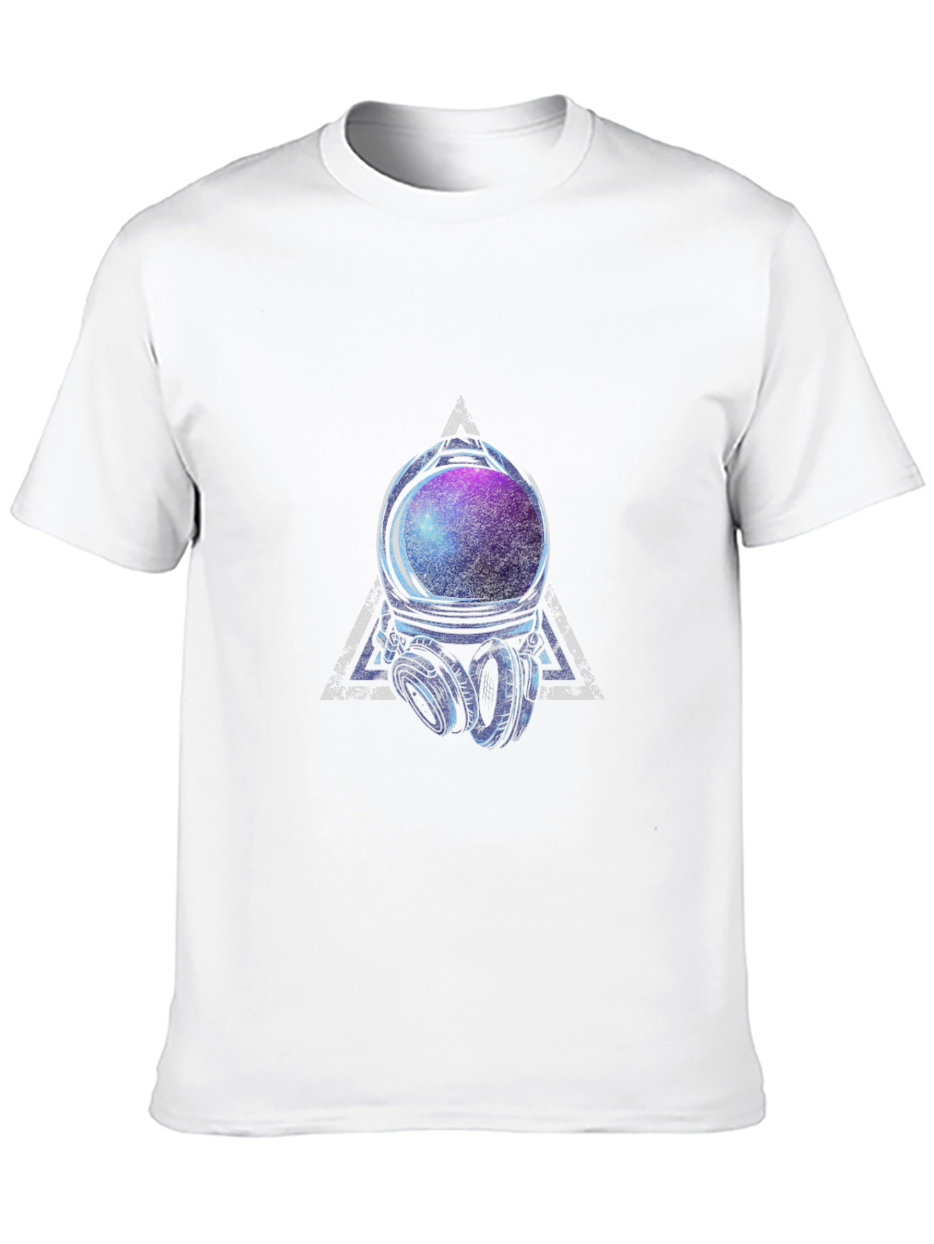 Astronaut Helmet Graphic Tee - Cosmic Vibes