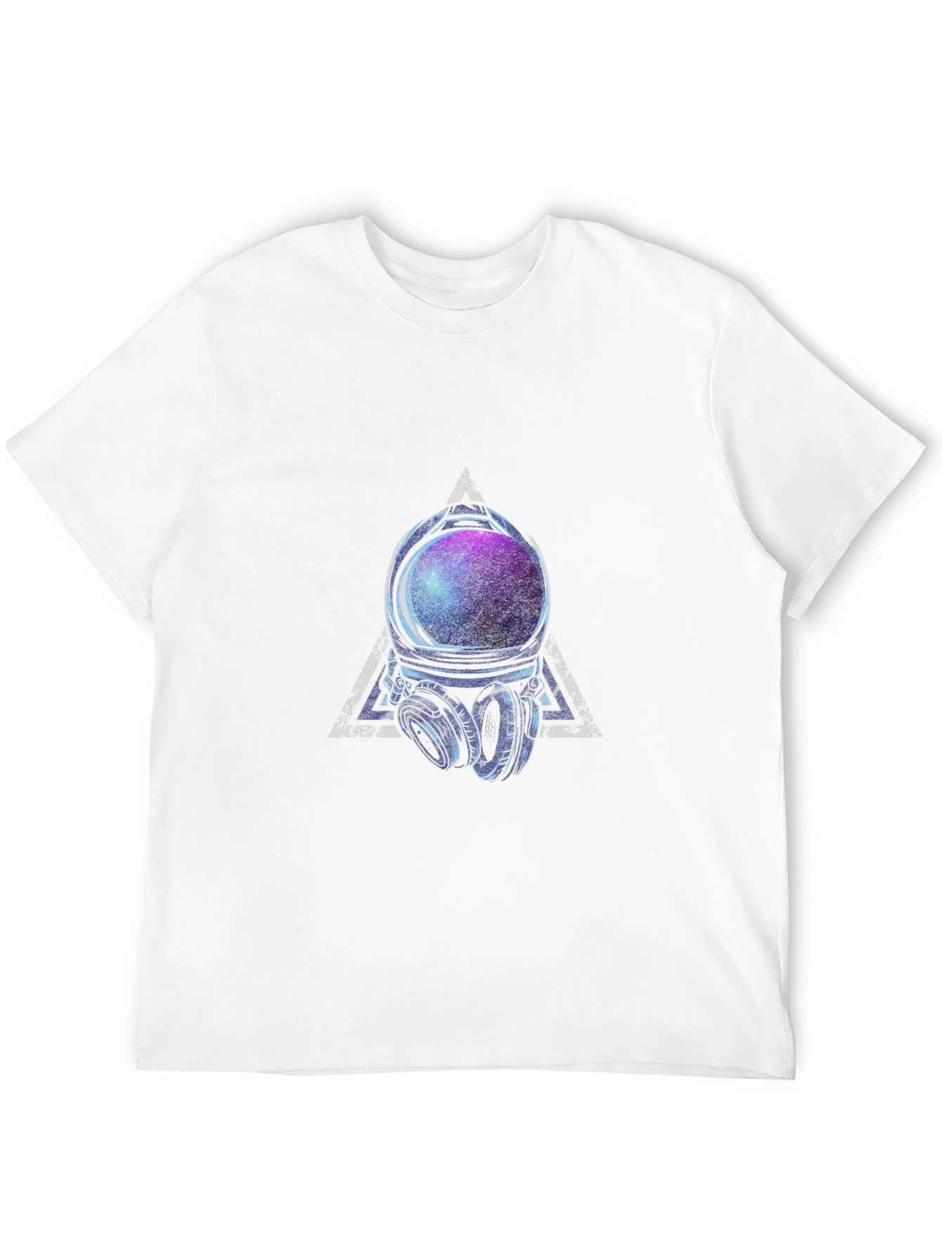 Astronaut Helmet Graphic Tee - Cosmic Vibes