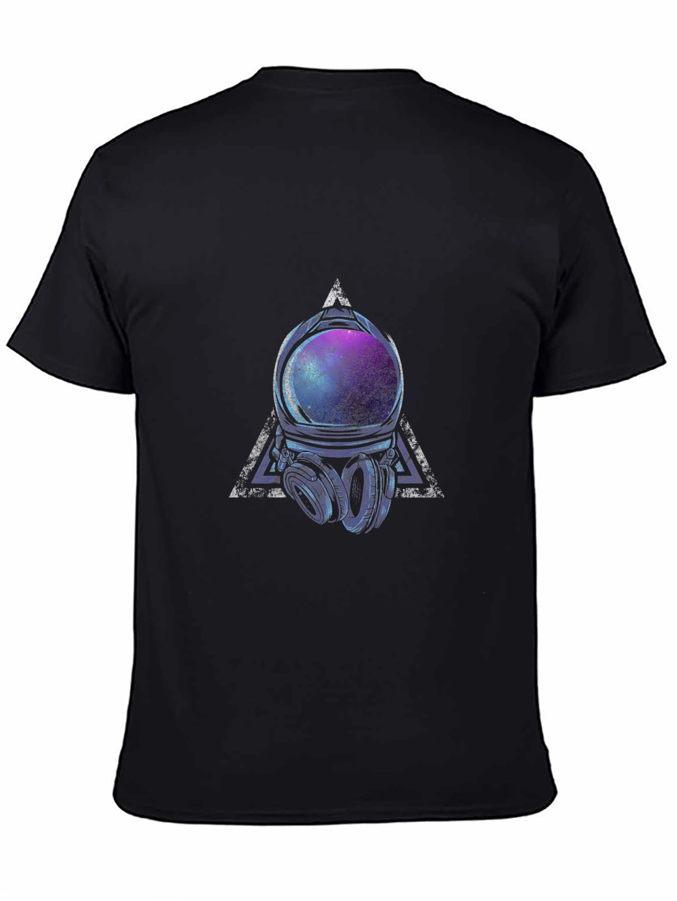 Astronaut Helmet Graphic Tee - Cosmic Vibes