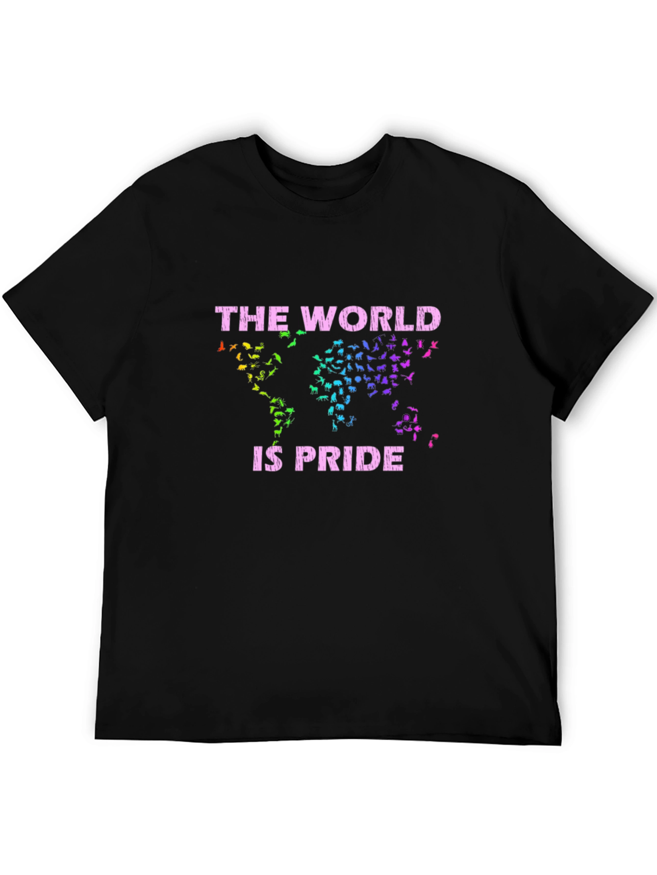 The World is Pride Black Graphic Tee