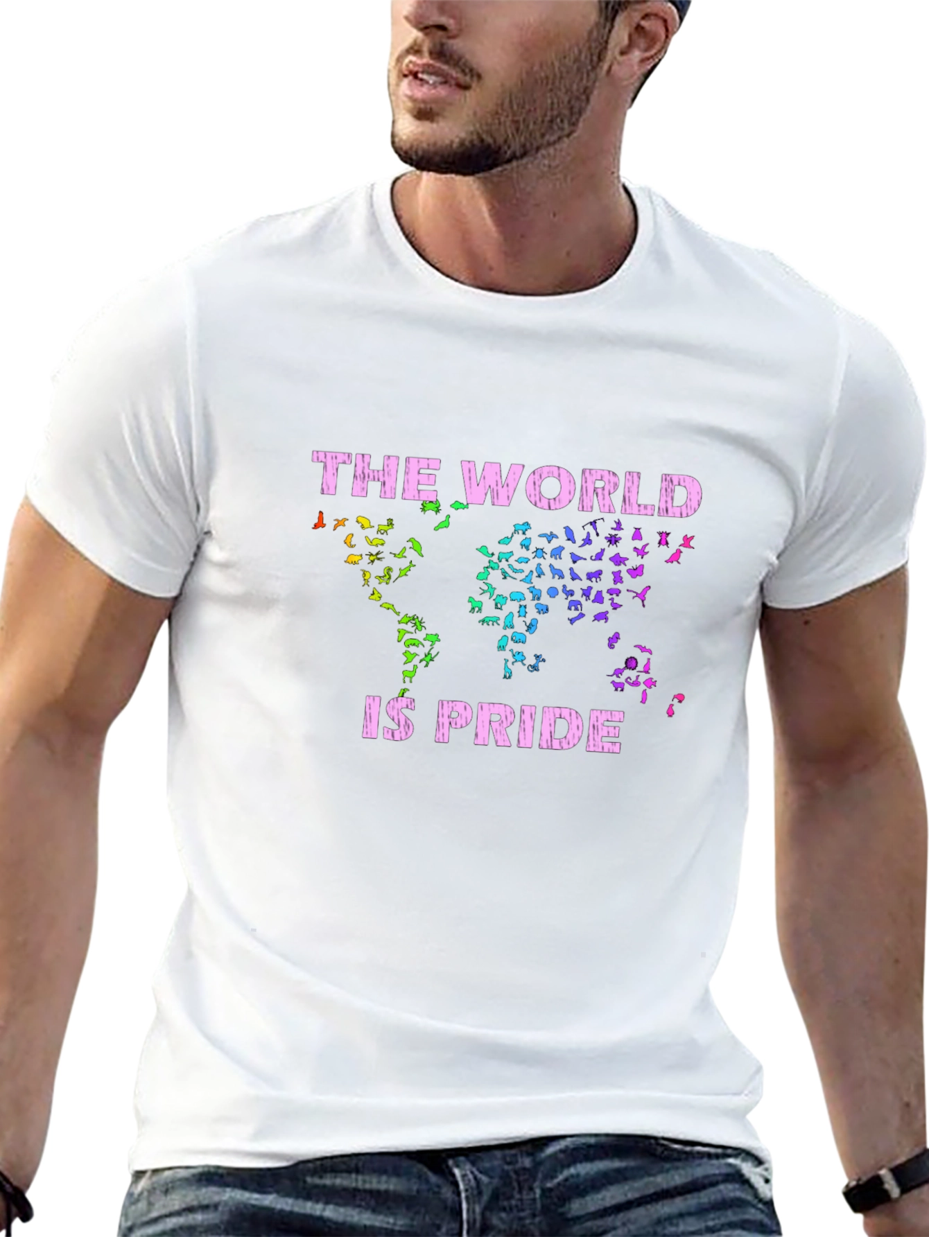 The World is Pride Black Graphic Tee