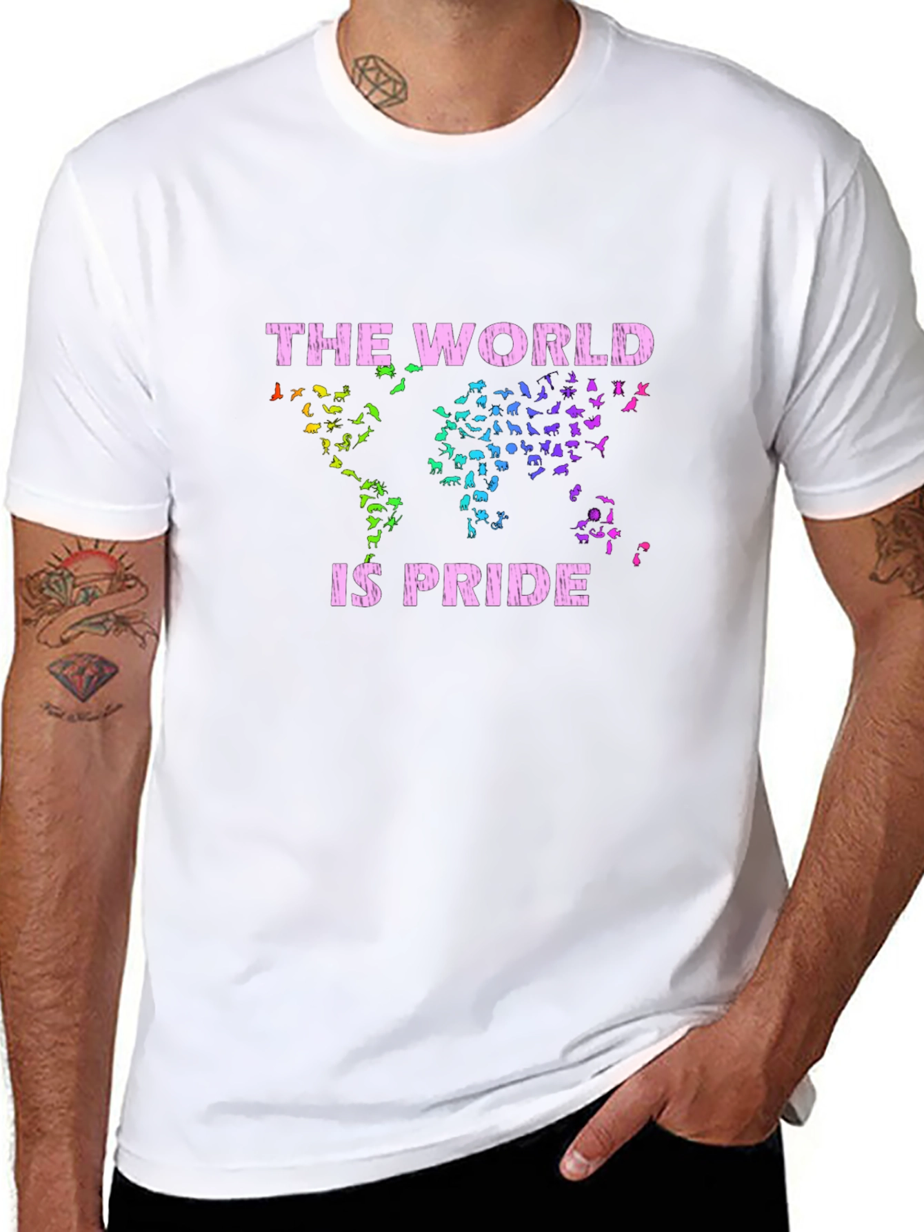 The World is Pride Black Graphic Tee