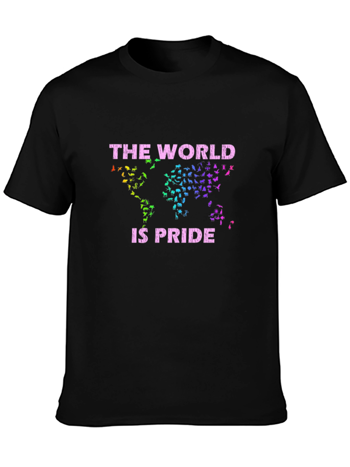 The World is Pride Black Graphic Tee