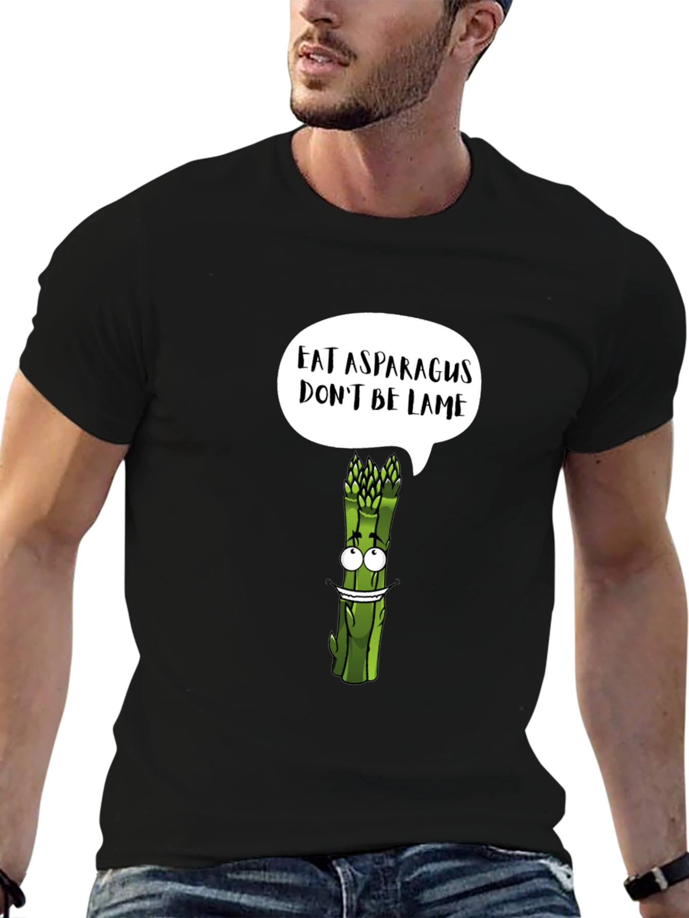 Eat Asparagus Dont Be Lame Graphic T-Shirt