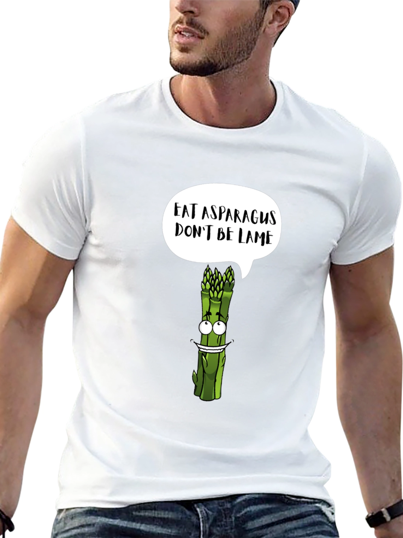 Eat Asparagus Dont Be Lame Graphic T-Shirt
