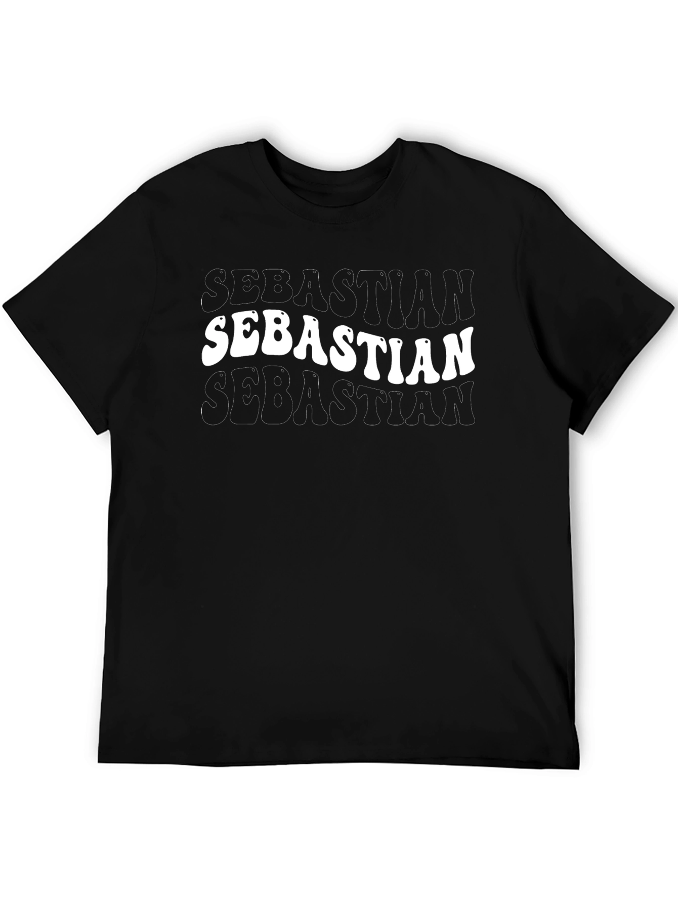 Sebastian Retro Black T-Shirt
