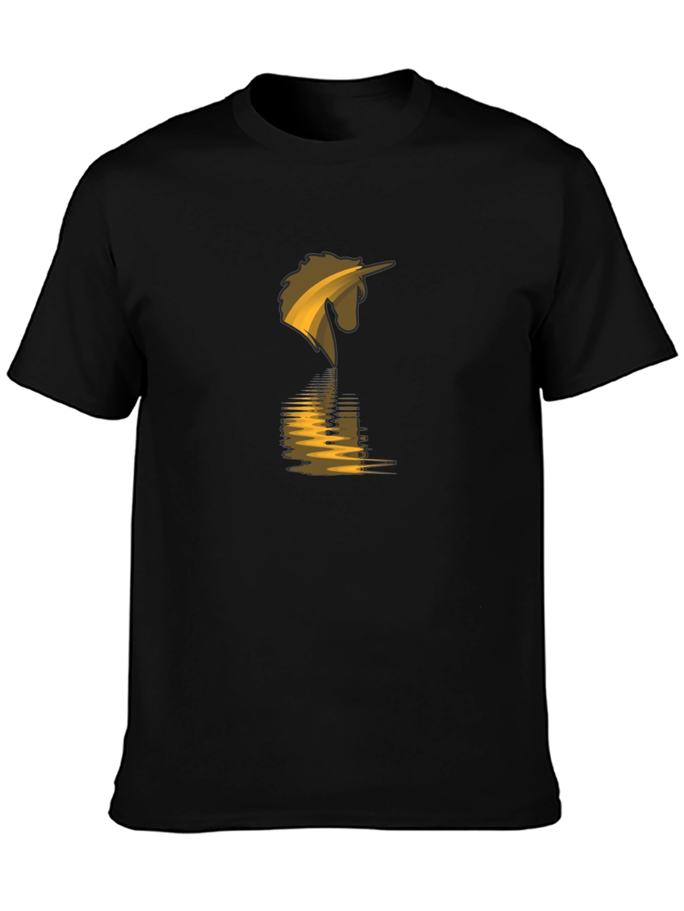 Unicorn Reflection Black T-Shirt