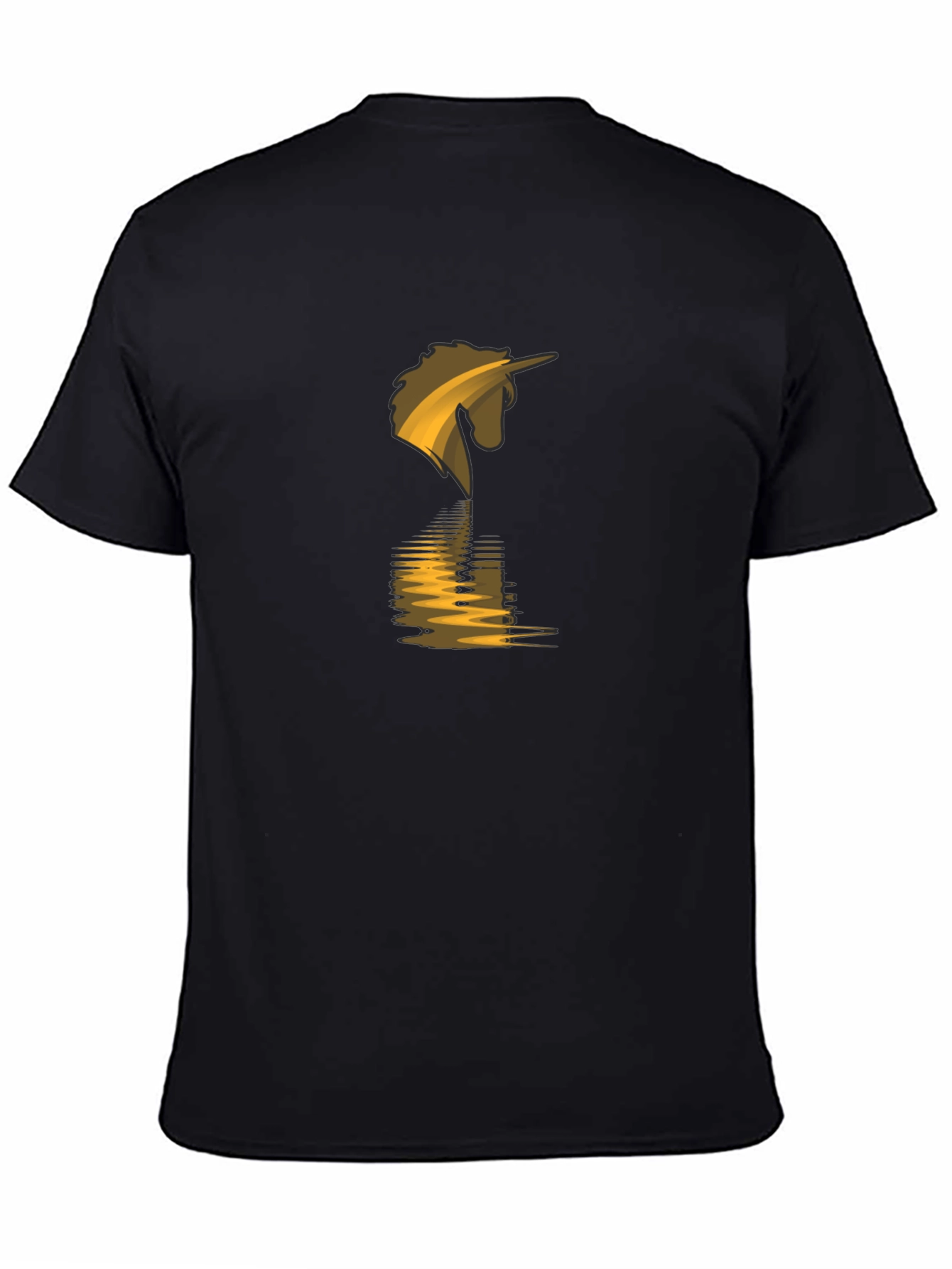 Unicorn Reflection Black T-Shirt