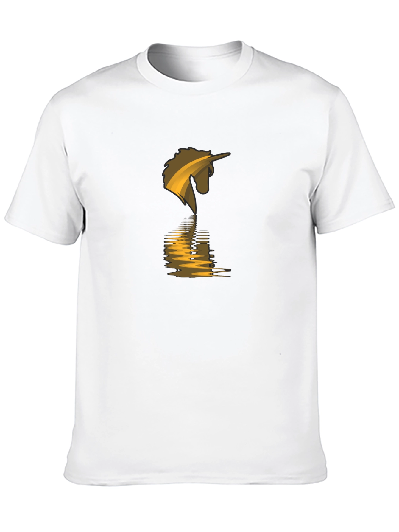 Unicorn Reflection Black T-Shirt